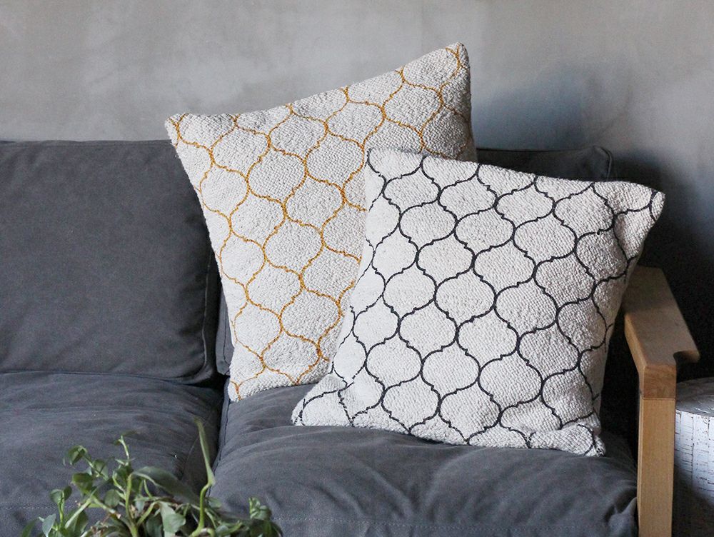 roll tufted cushion cover MOROCCAN