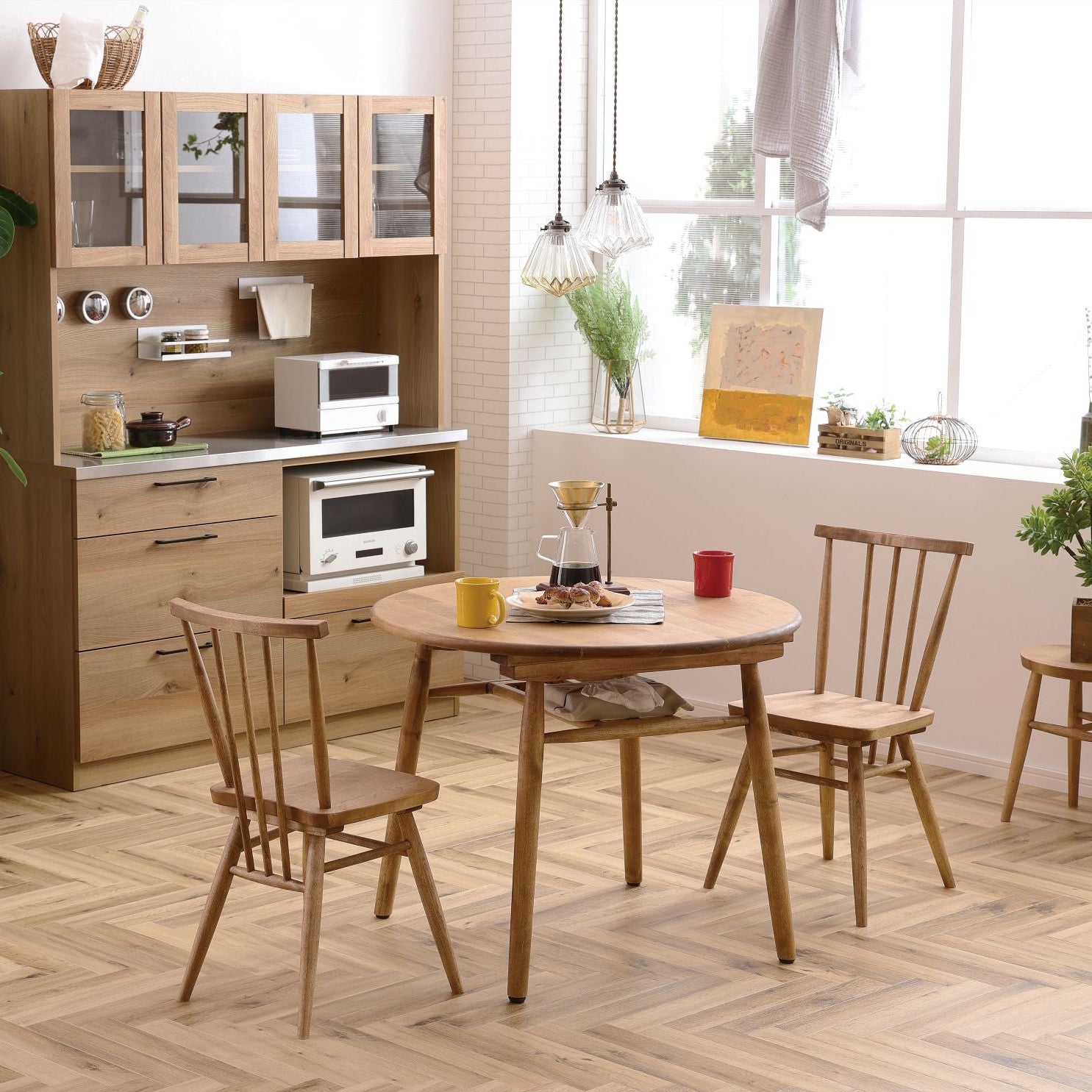 北欧 カフェ ダイニングチェア(アッシュ)