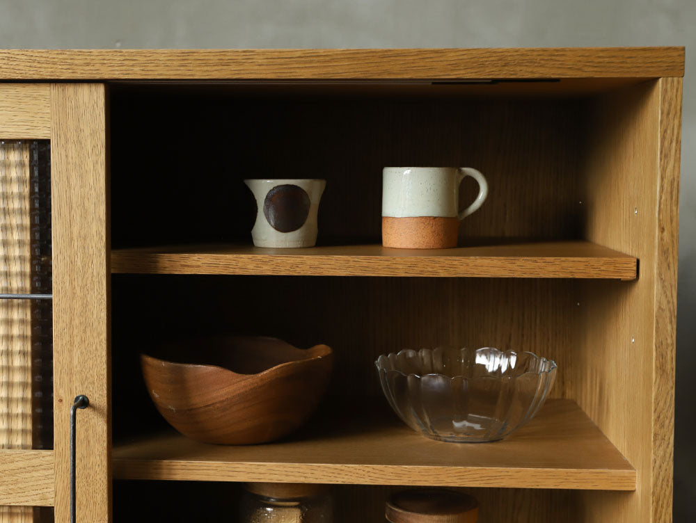 cadeal slide glass lowboard