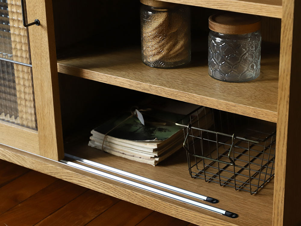 cadeal slide glass lowboard