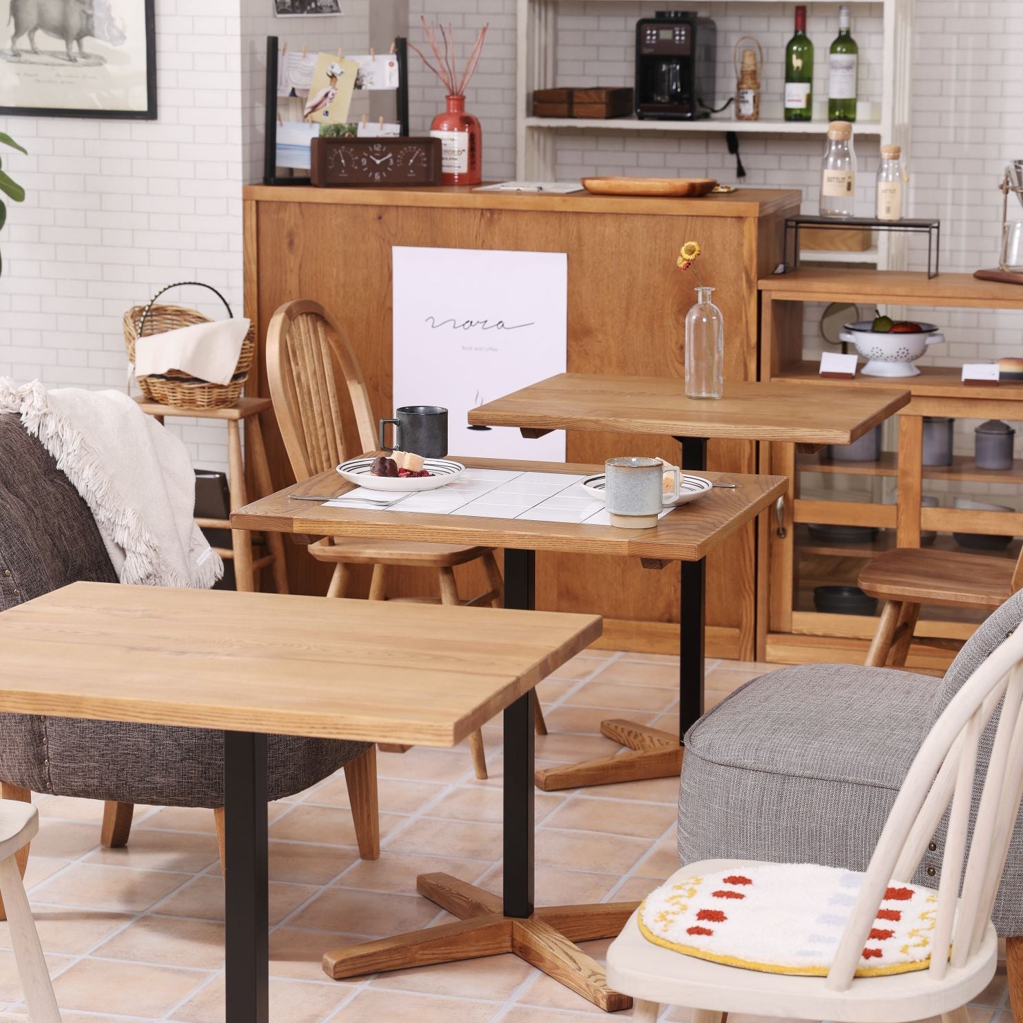 北欧 カフェテーブル ナチュラル