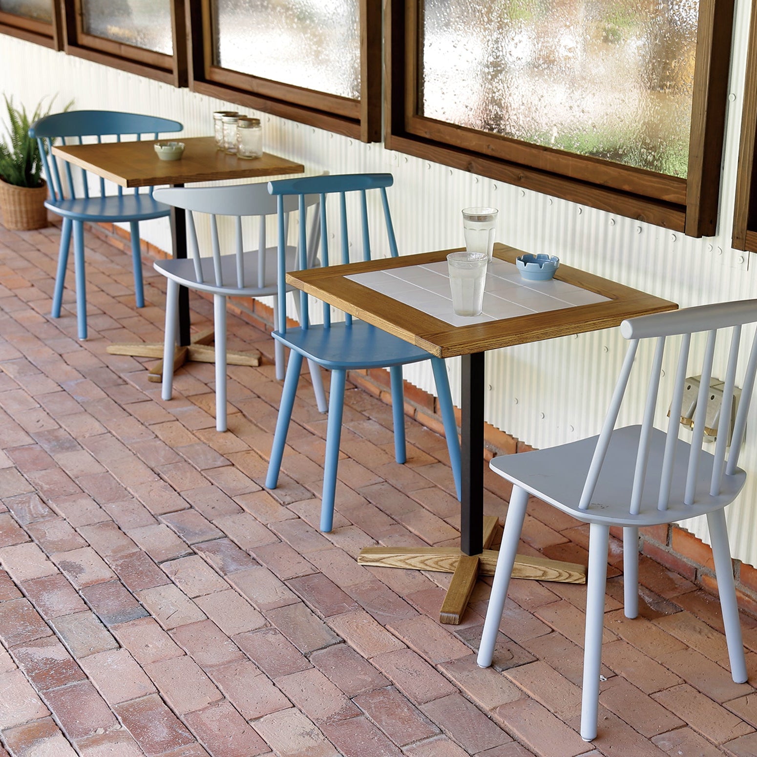 北欧 カフェテーブル タイル ナチュラル