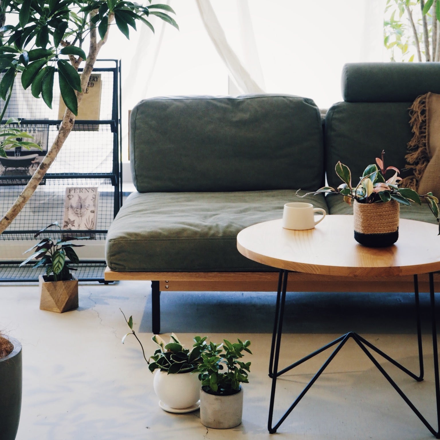 ナチュラルヴィンテージ リビングテーブル スチール