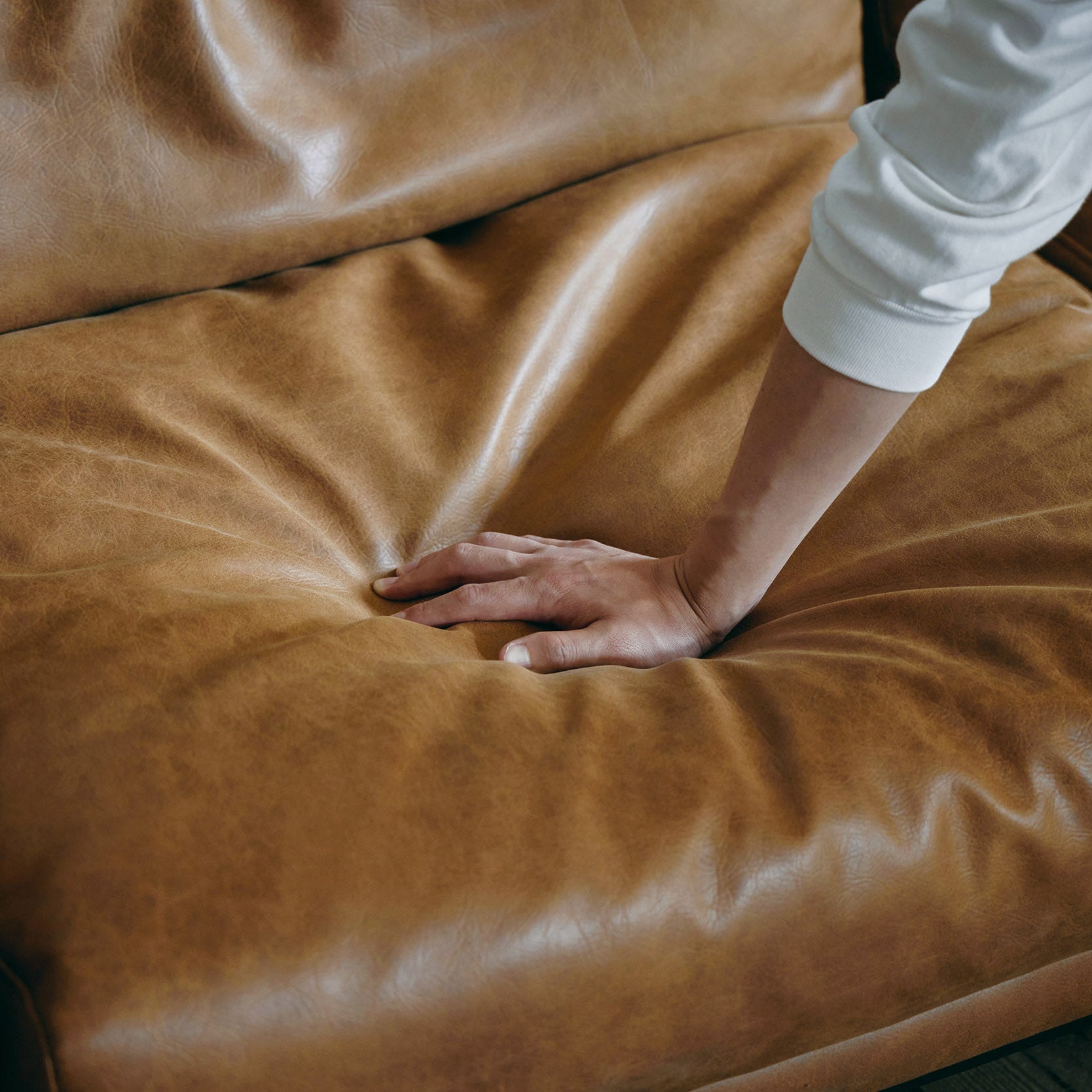 ヴィンテージ カウチソファ レザーテックス ブラウン