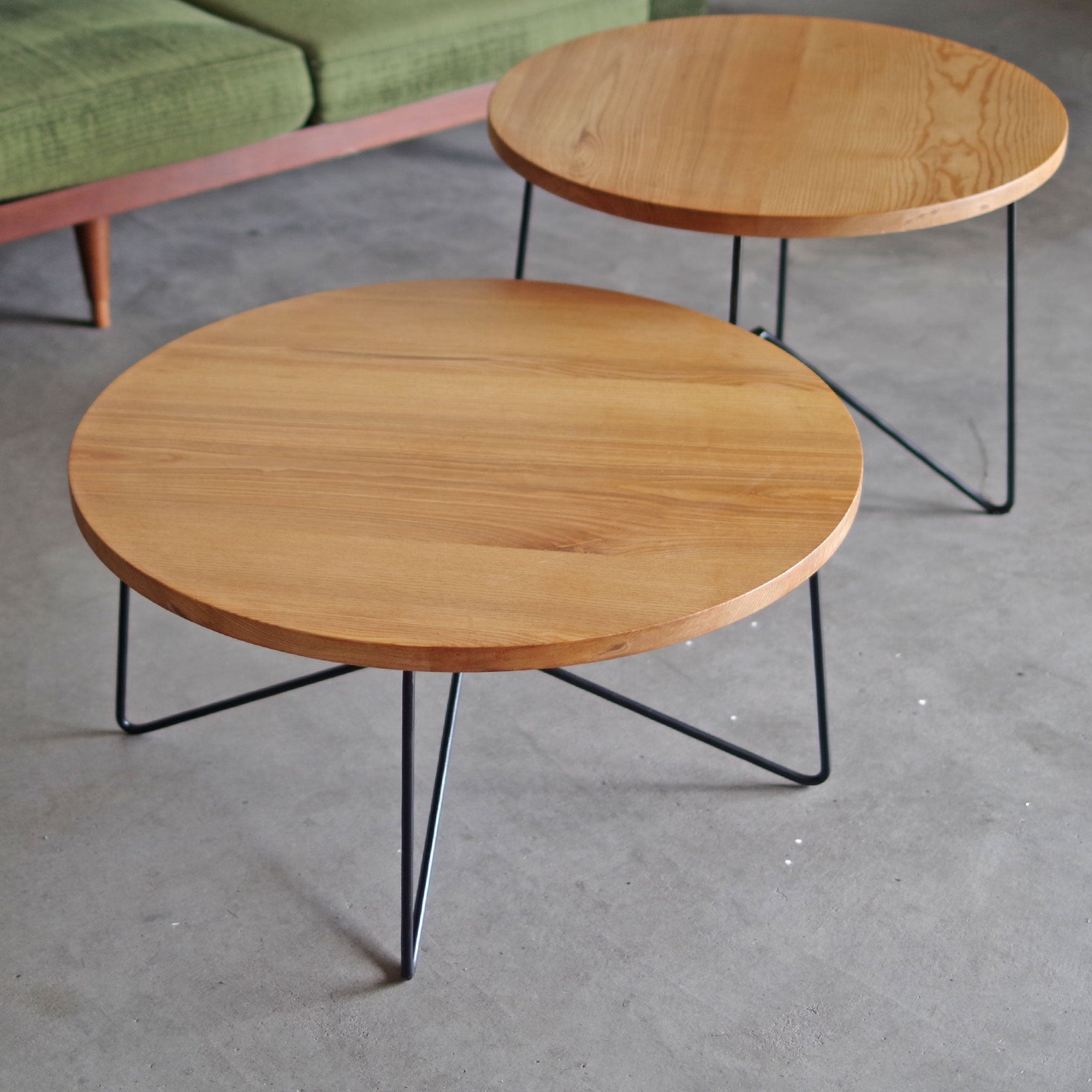 ナチュラルヴィンテージ リビングテーブル スチール