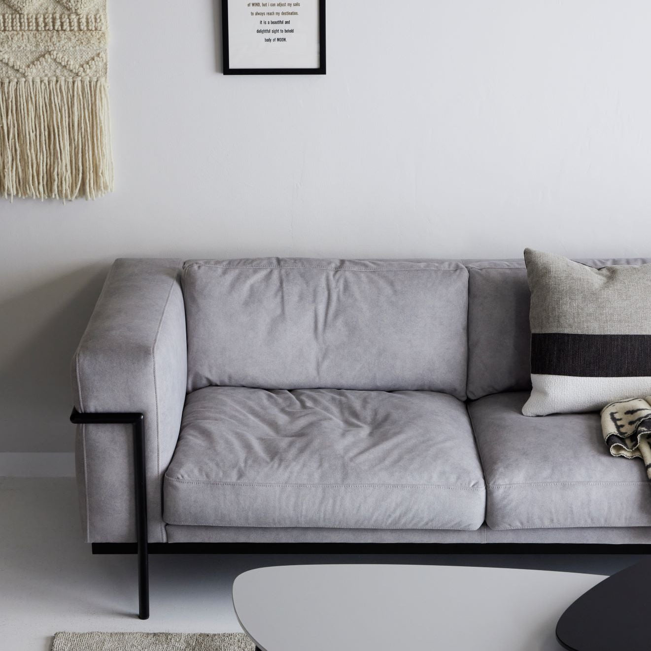 モダン ソファ 3人掛け グレー