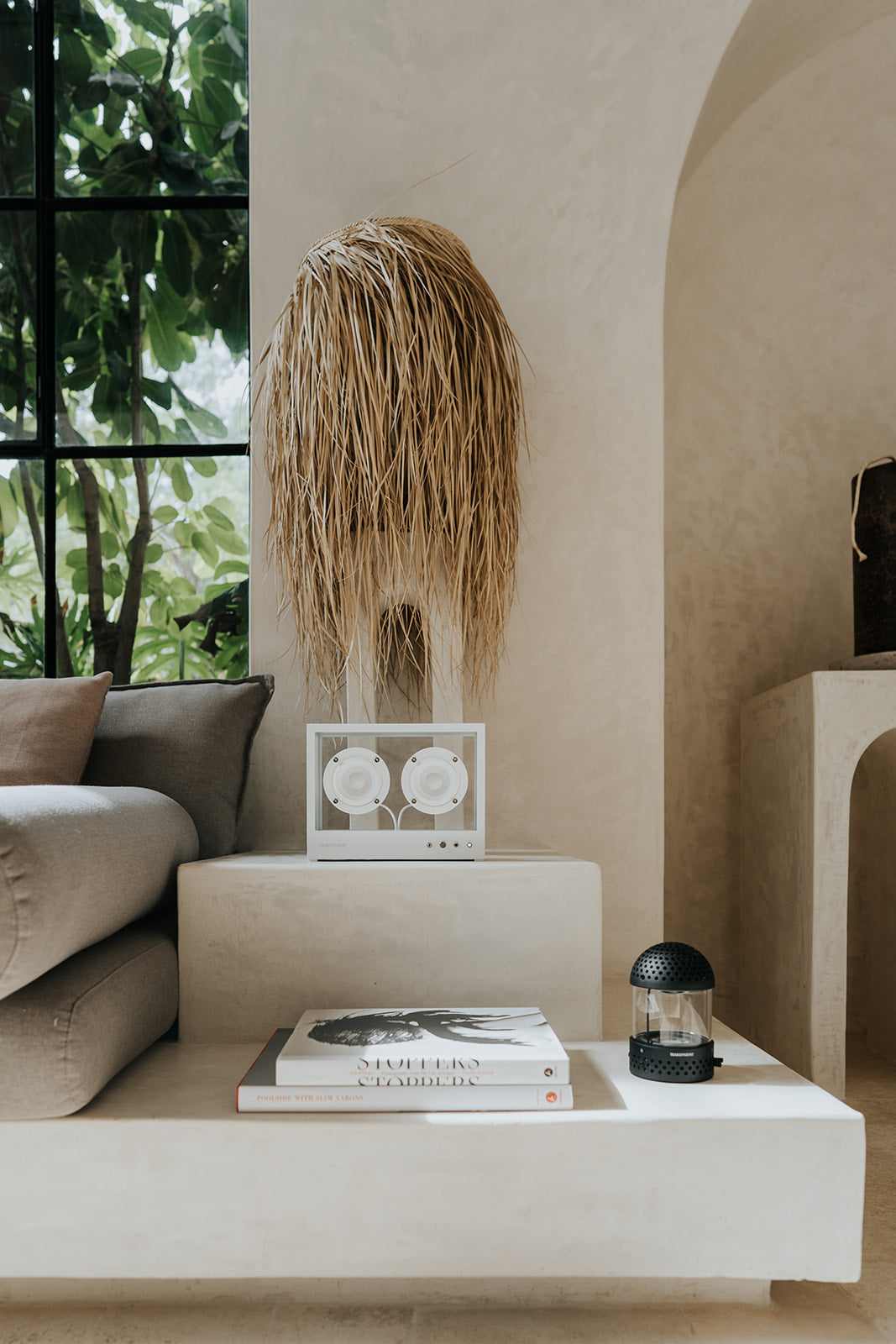 SMALL TRANSPARENT SPEAKER WHITE