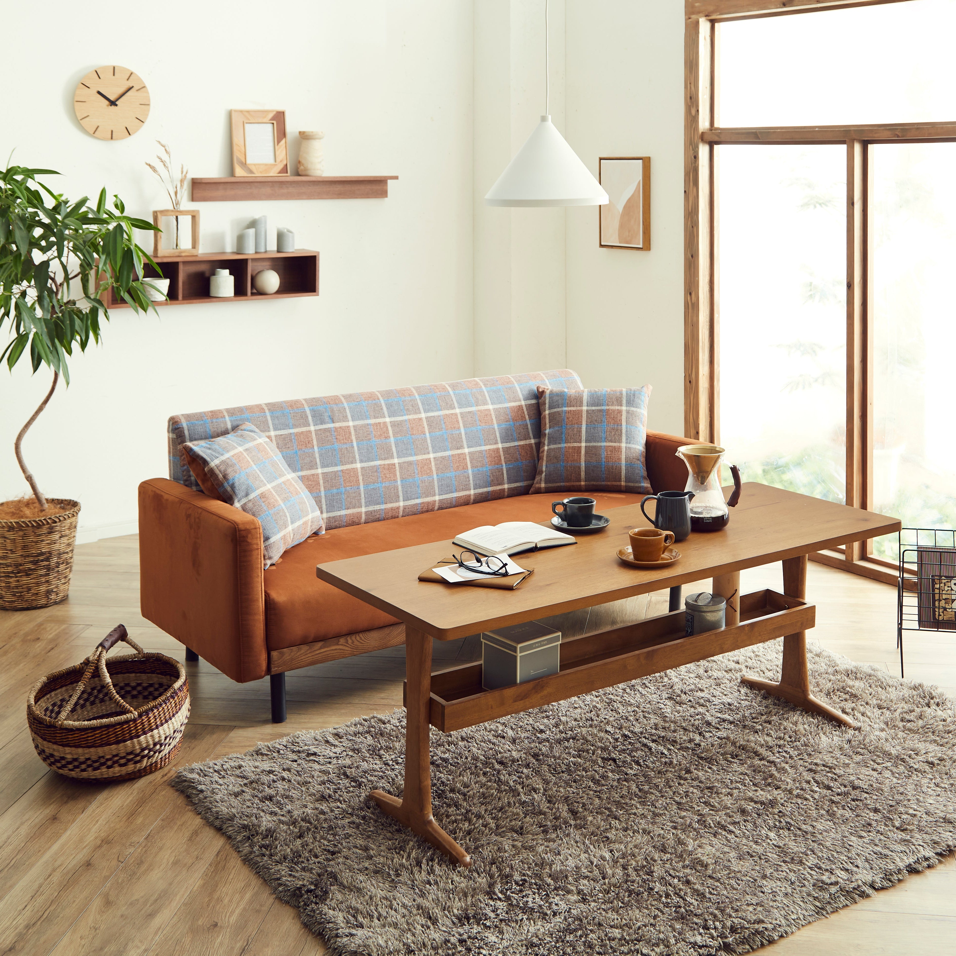 ヴィンテージ ソファ 2人掛け キャメル