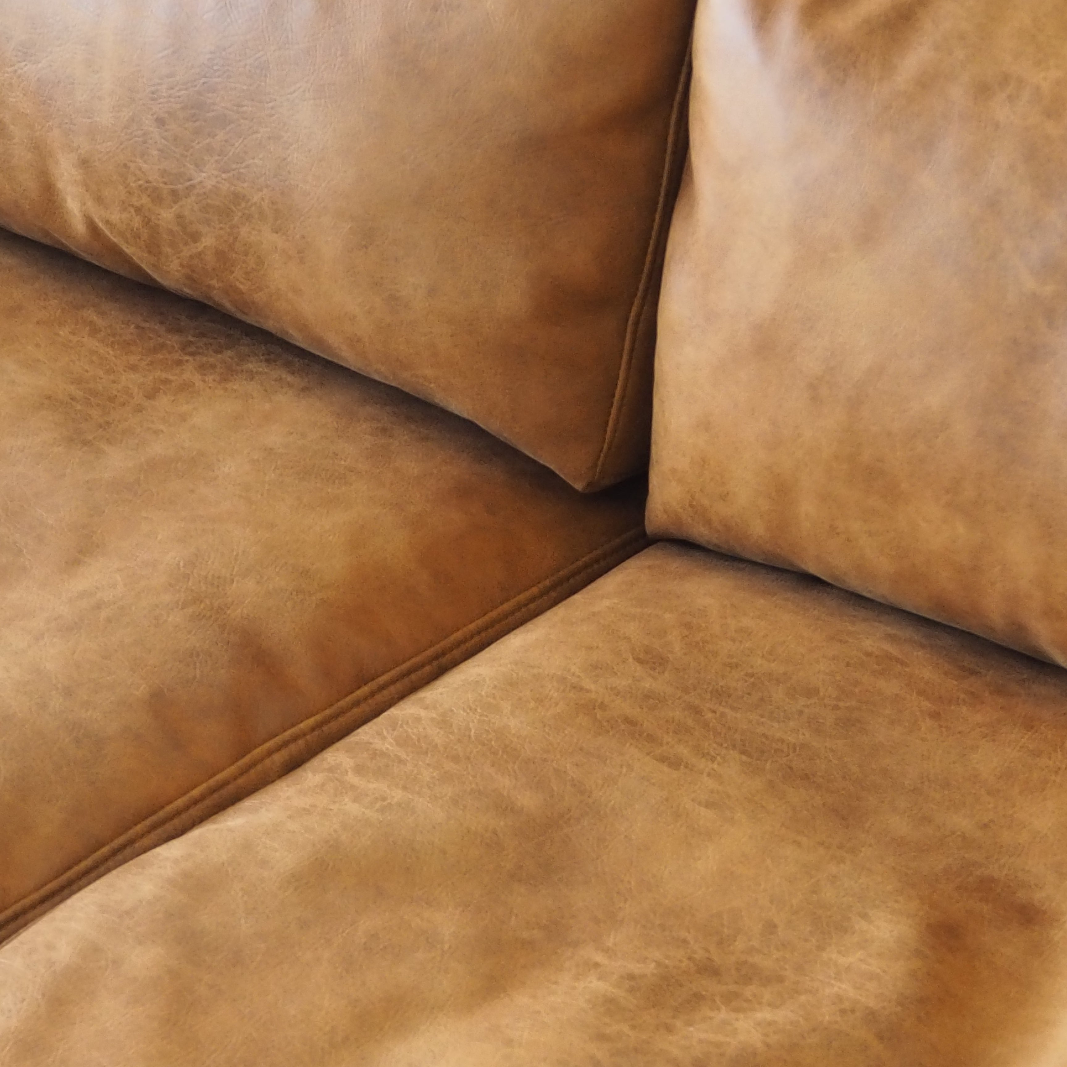 ヴィンテージ カウチソファ レザーテックス ブラウン