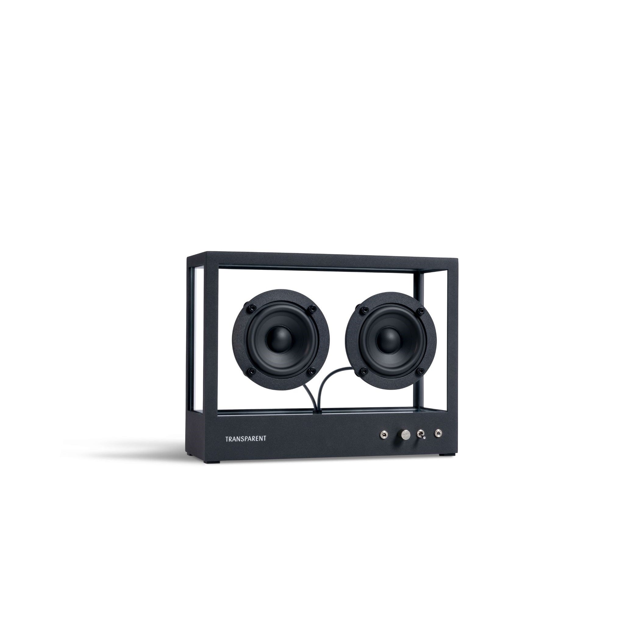 SMALL TRANSPARENT SPEAKER BLACK