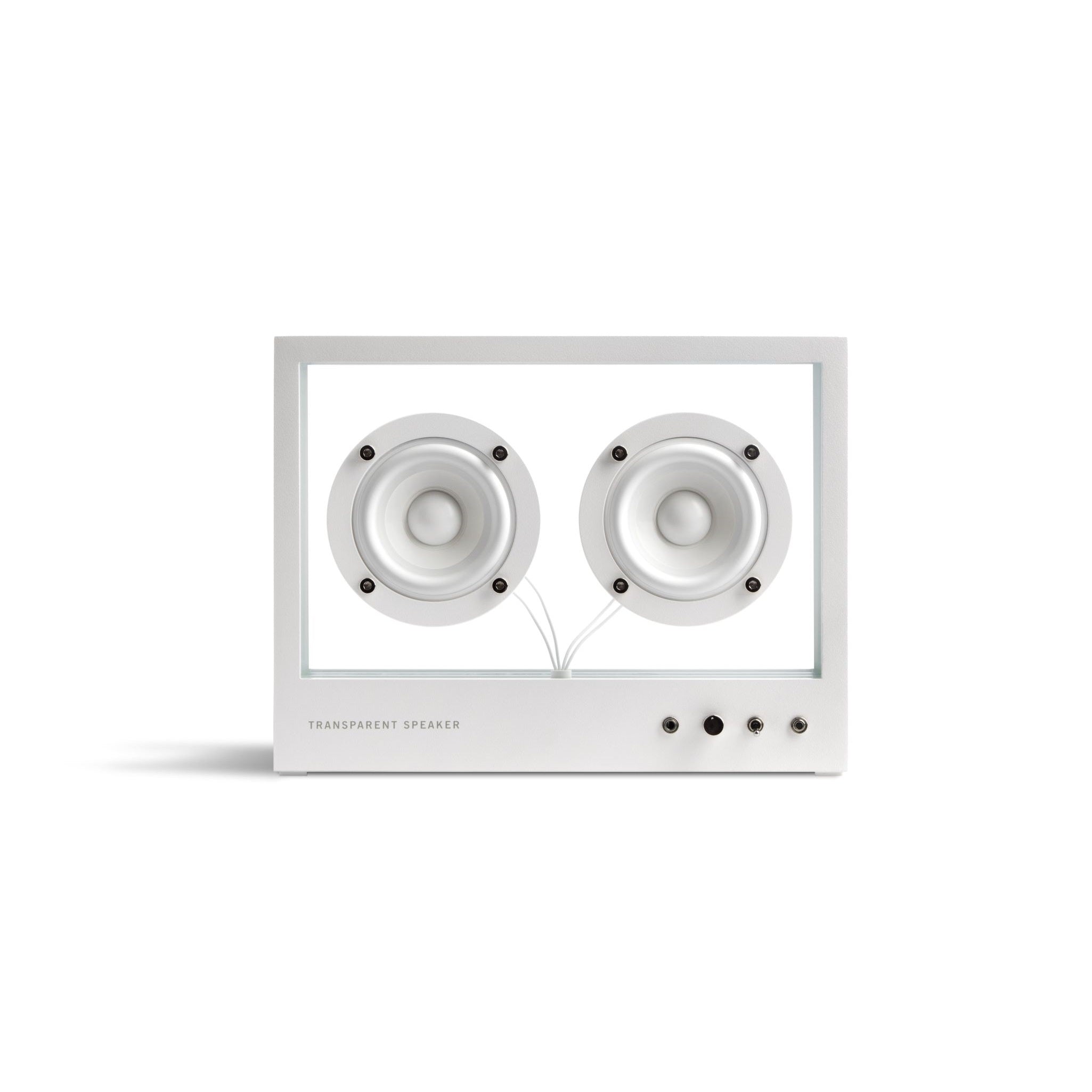 SMALL TRANSPARENT SPEAKER WHITE