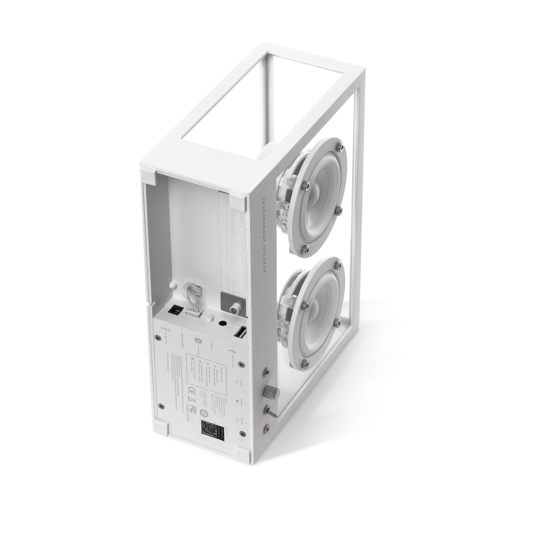 SMALL TRANSPARENT SPEAKER WHITE