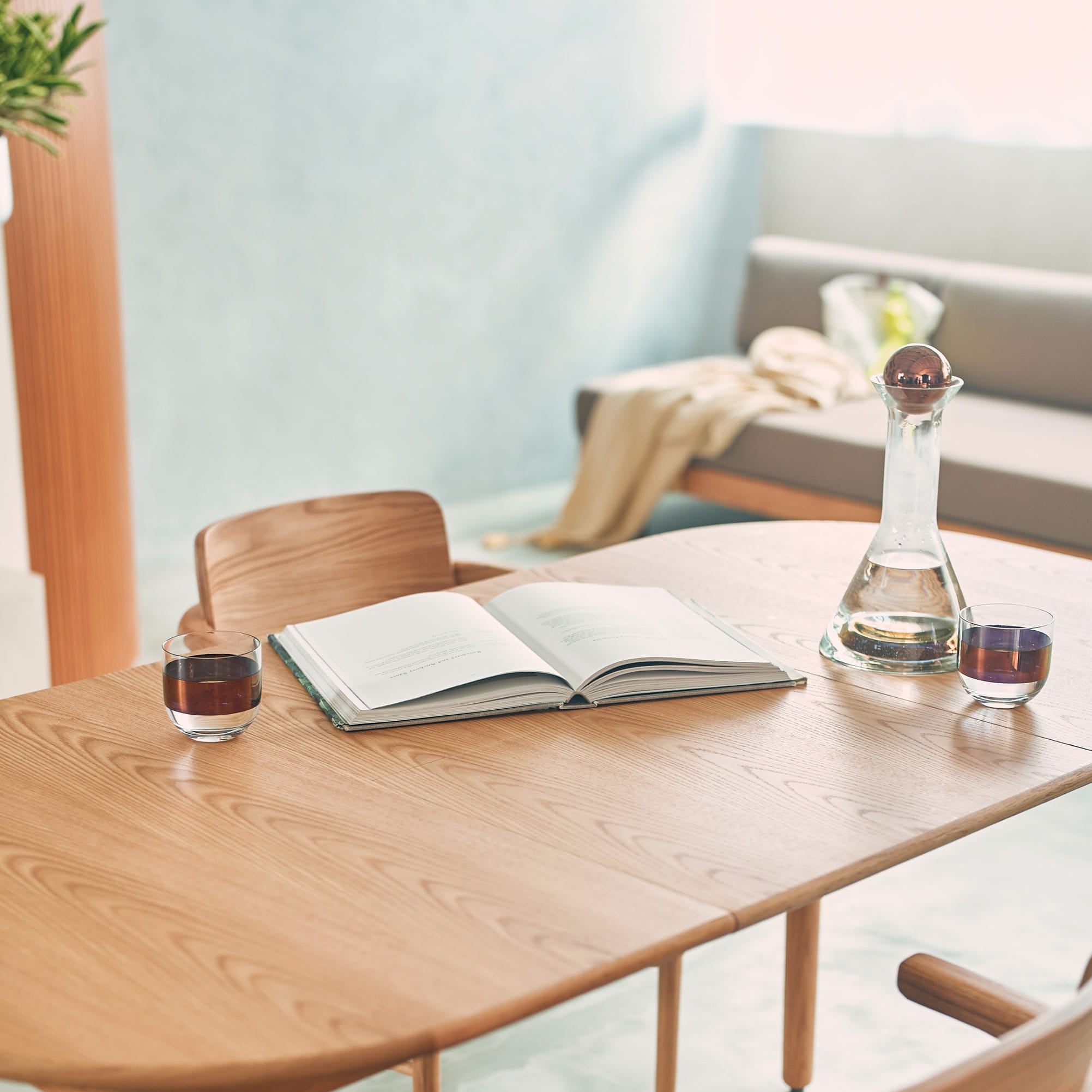 ダイニング 伸長式 エクステンションテーブル オーク