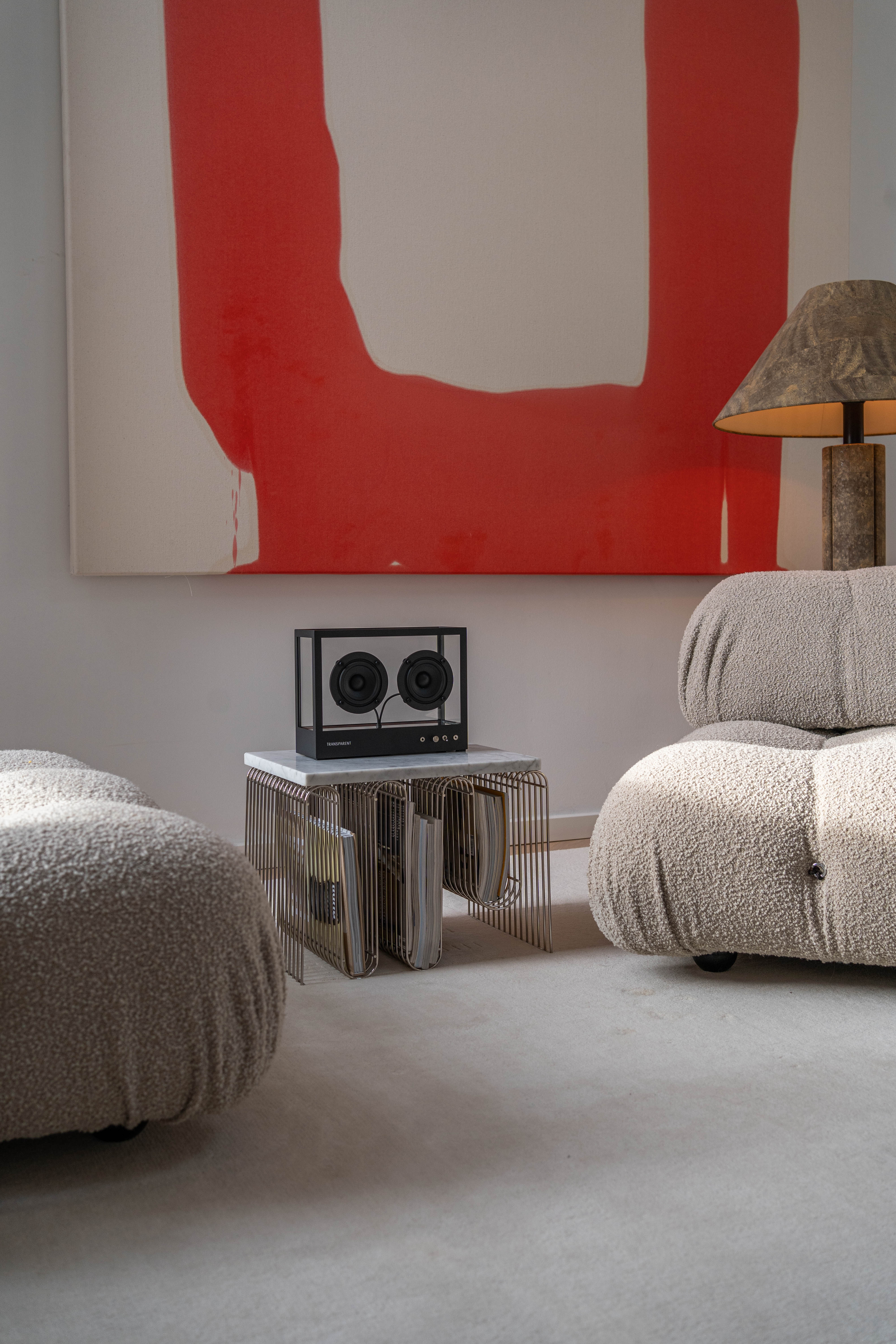 SMALL TRANSPARENT SPEAKER BLACK