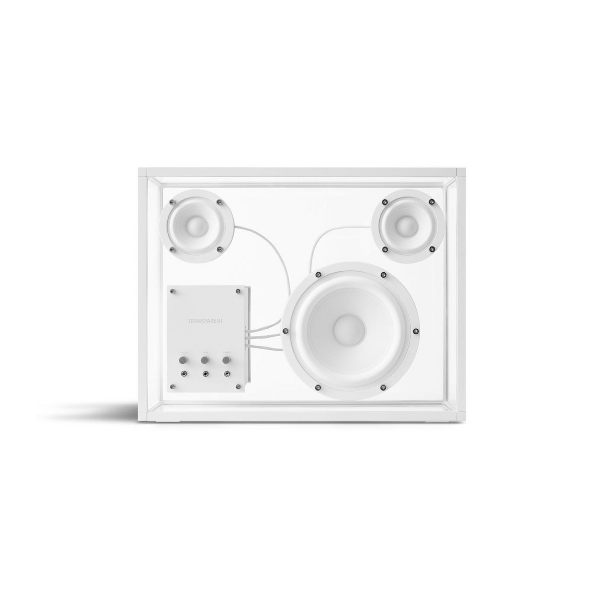 TRANSPARENT SPEAKER WHITE TRANSPARENT SPEAKER WHITE