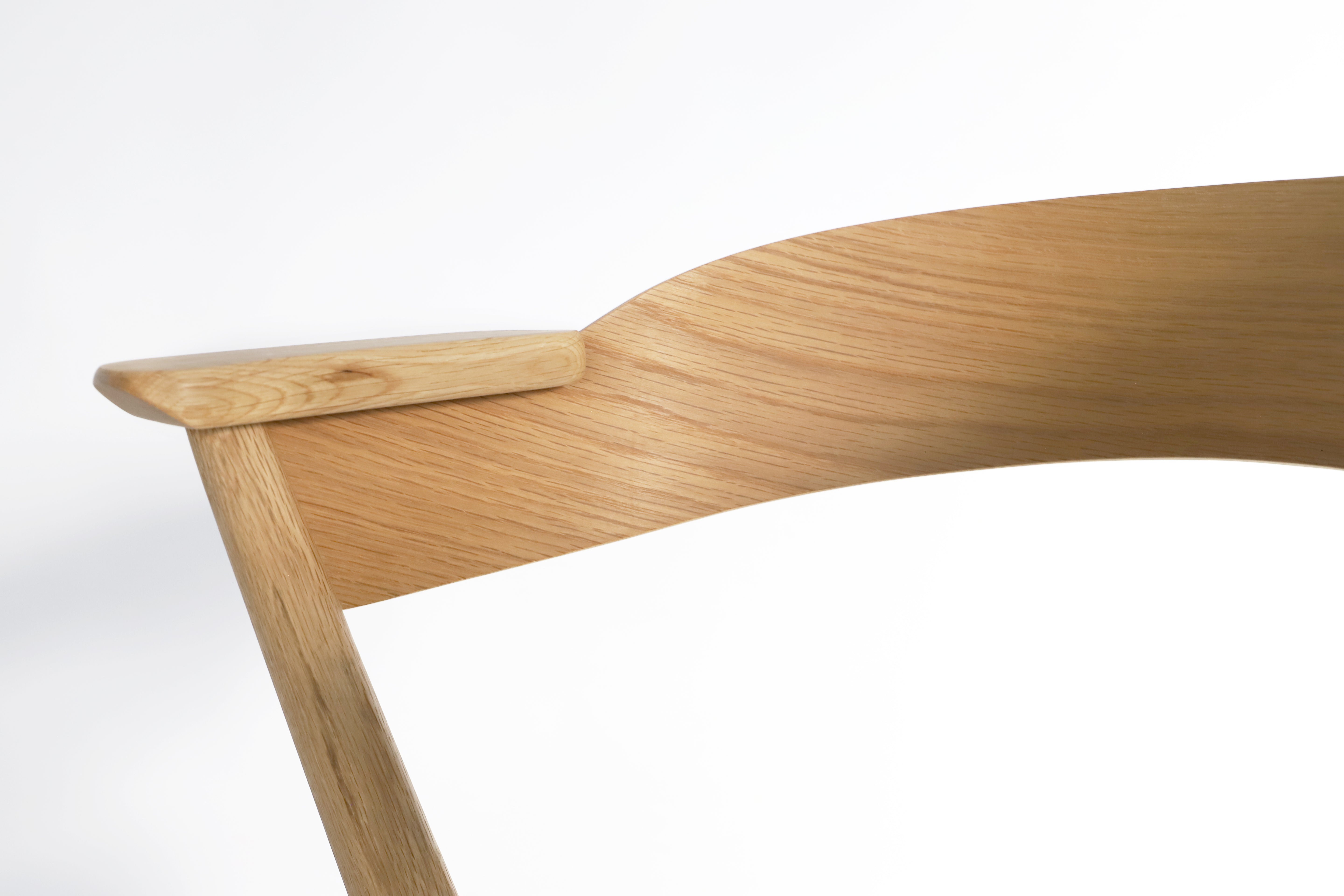 danis short arm chair wood x brass NT