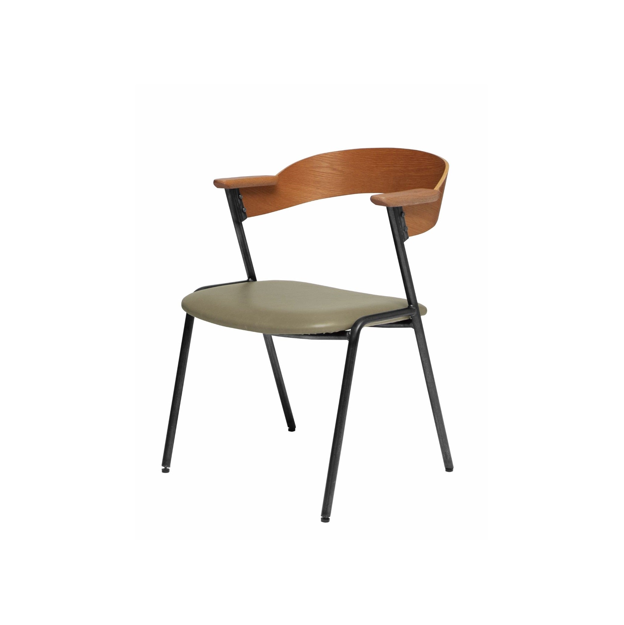 danis short arm chair BR/PU