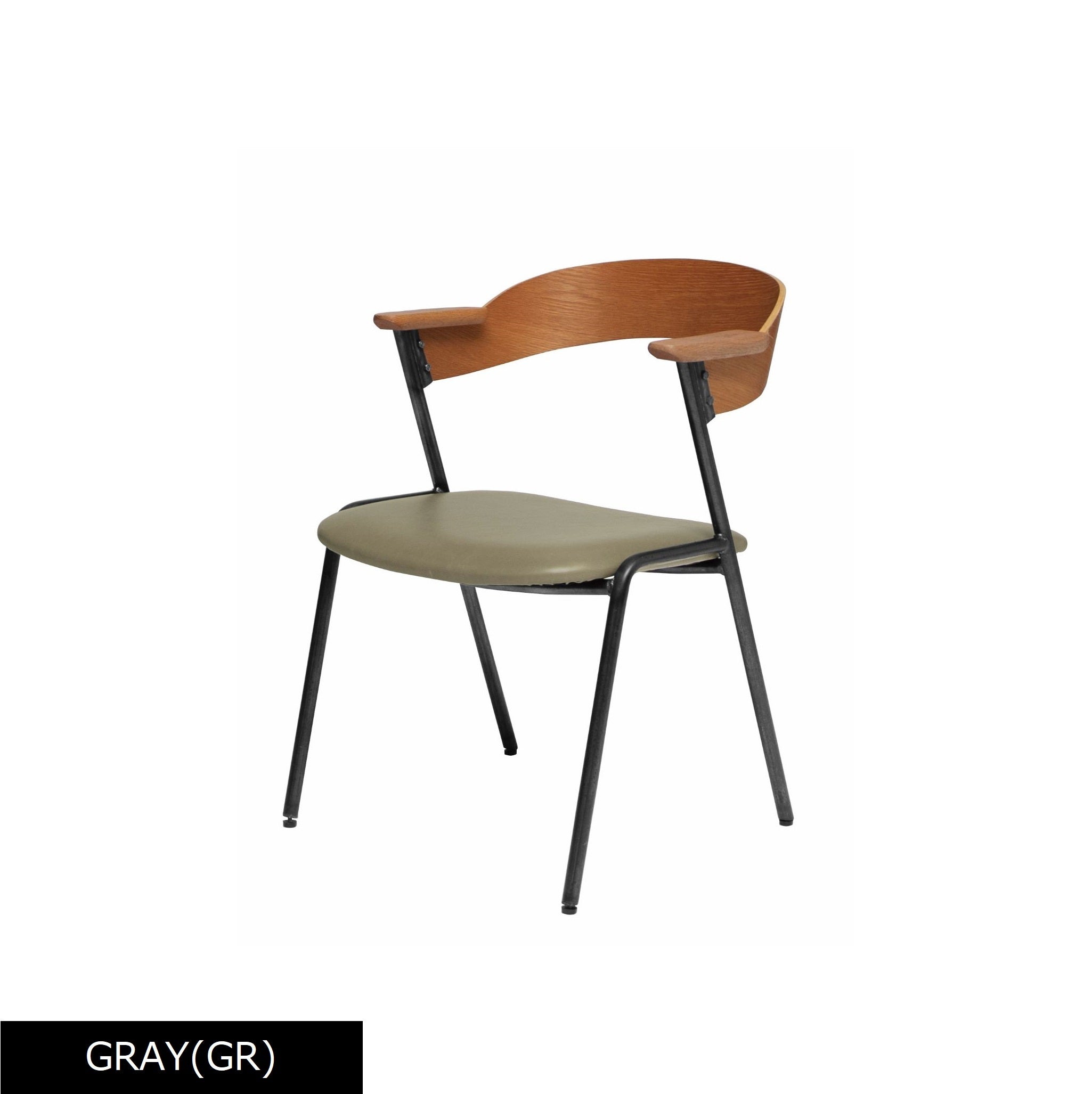 danis short arm chair BR/PU