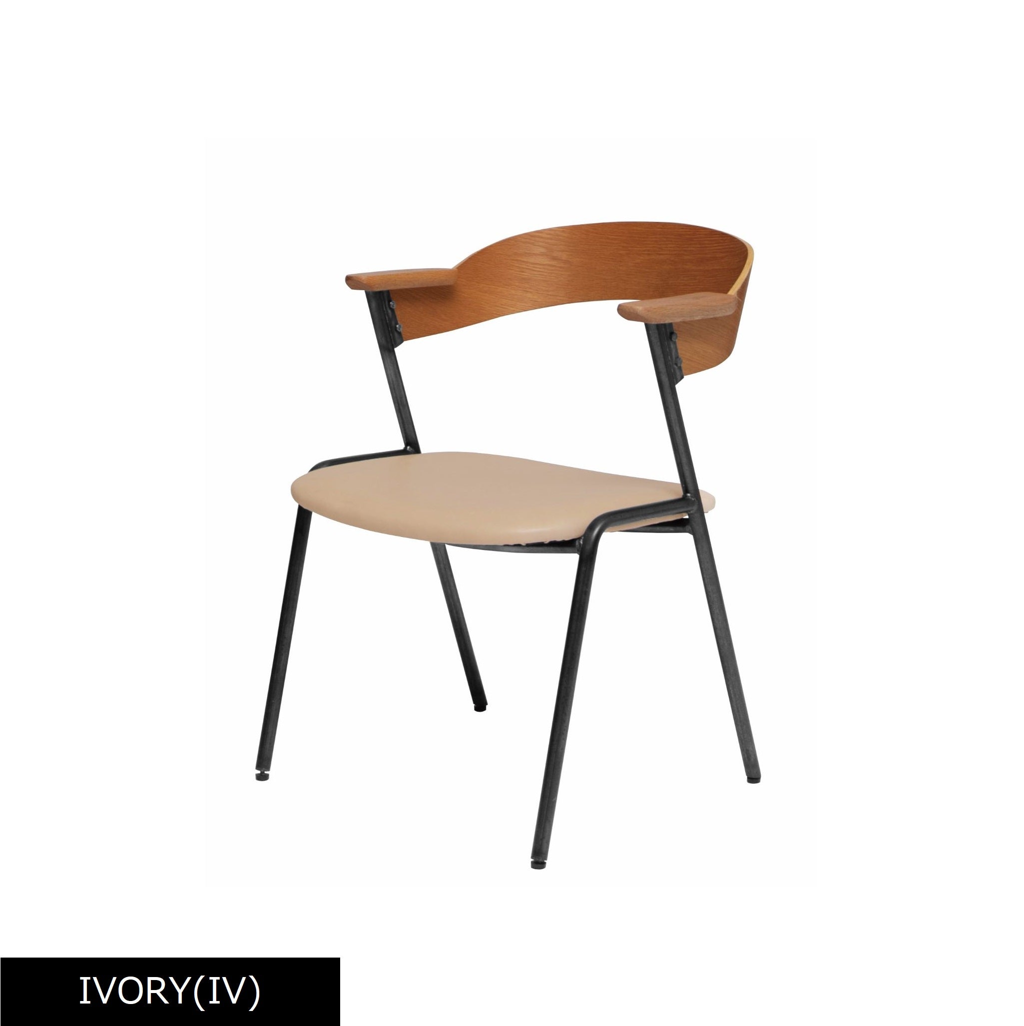 danis short arm chair BR/PU