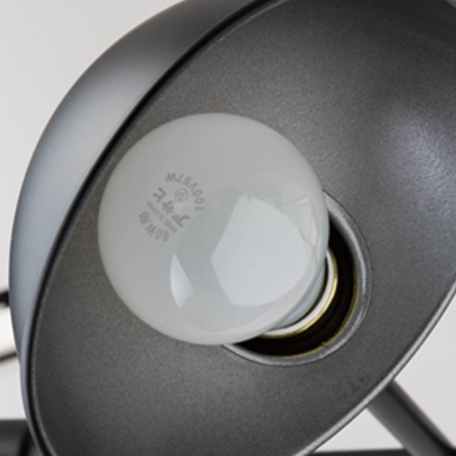 インダストリアル シーリングライト 4灯 ブラック