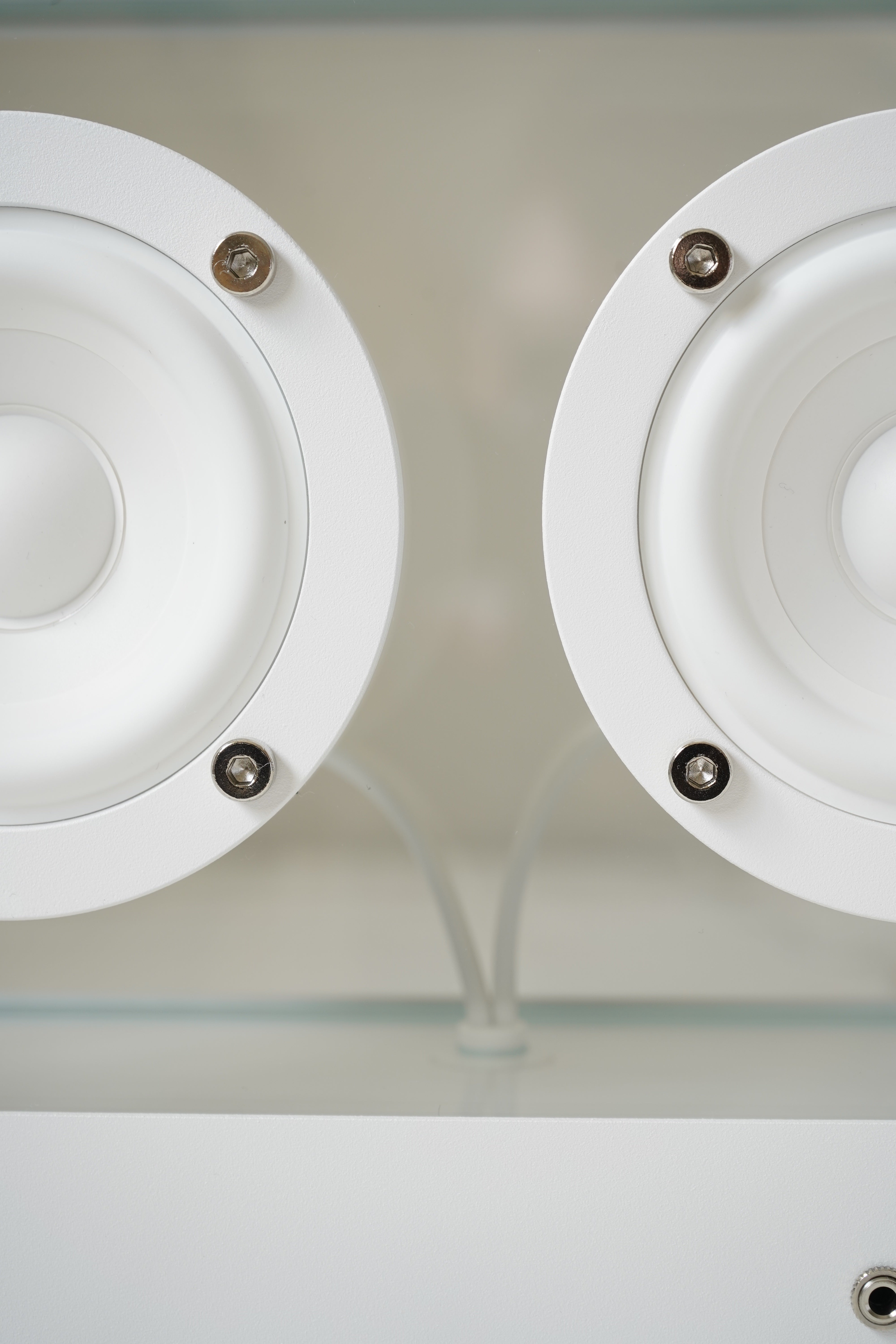 SMALL TRANSPARENT SPEAKER WHITE