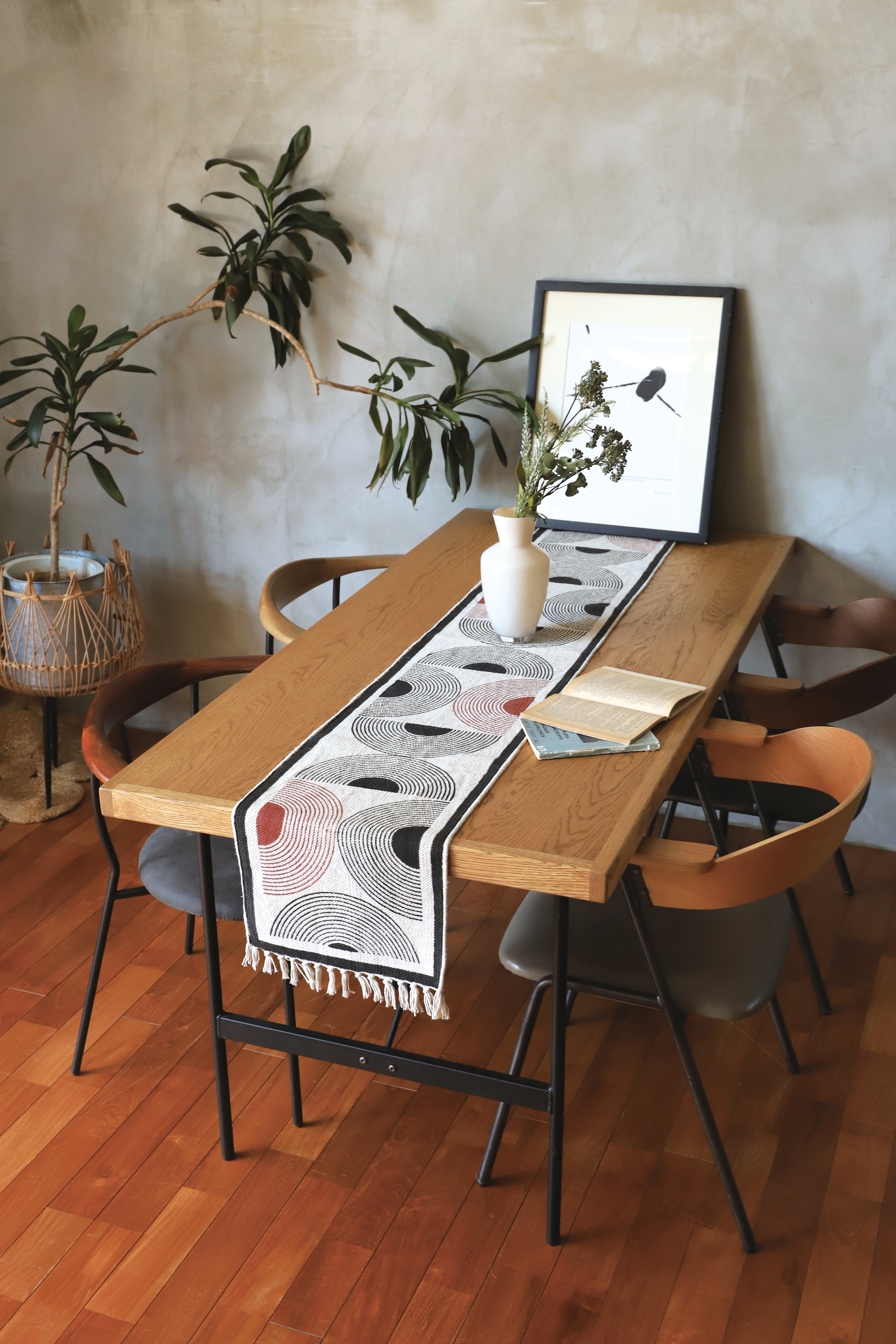 mon chemin tablerunner empreinte