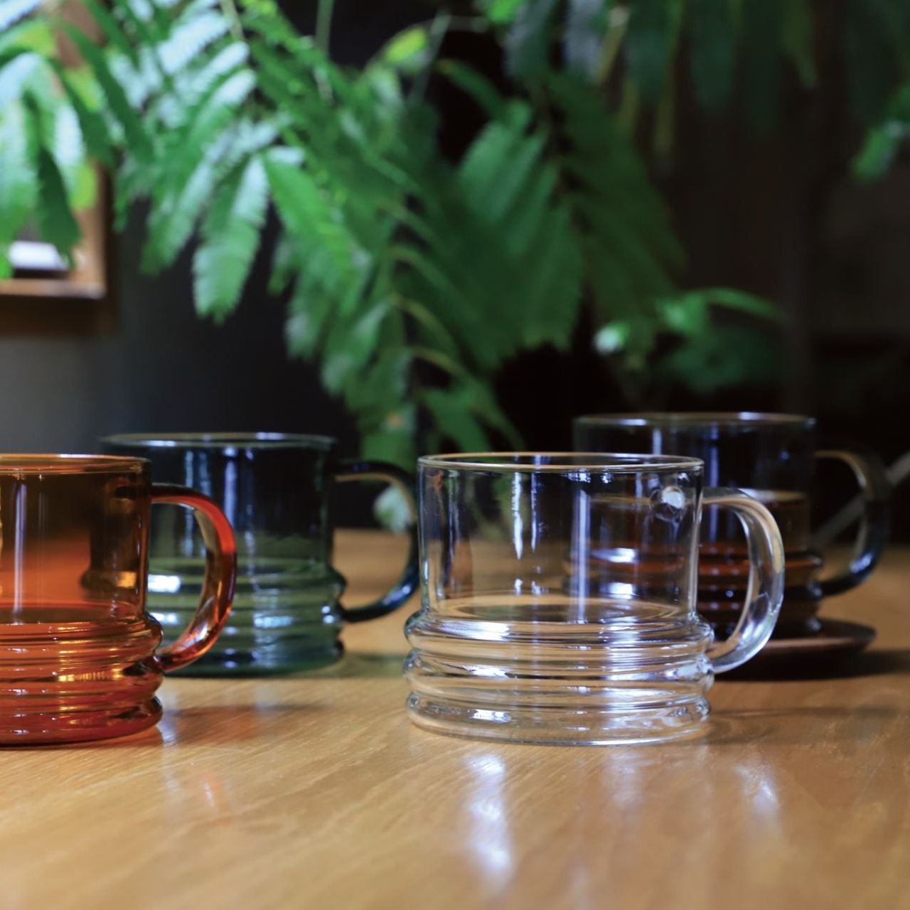 noon clear handle cup