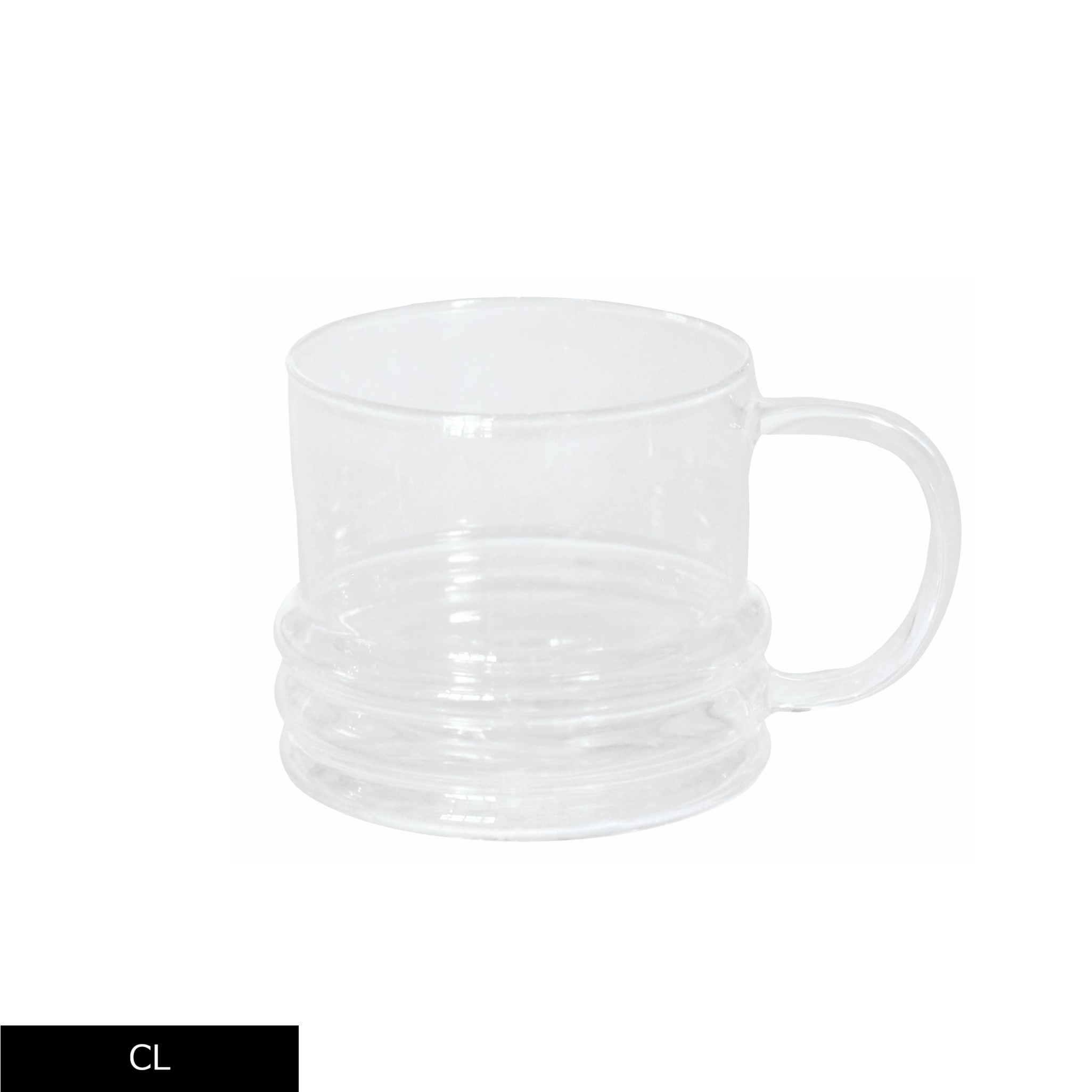 noon clear handle cup