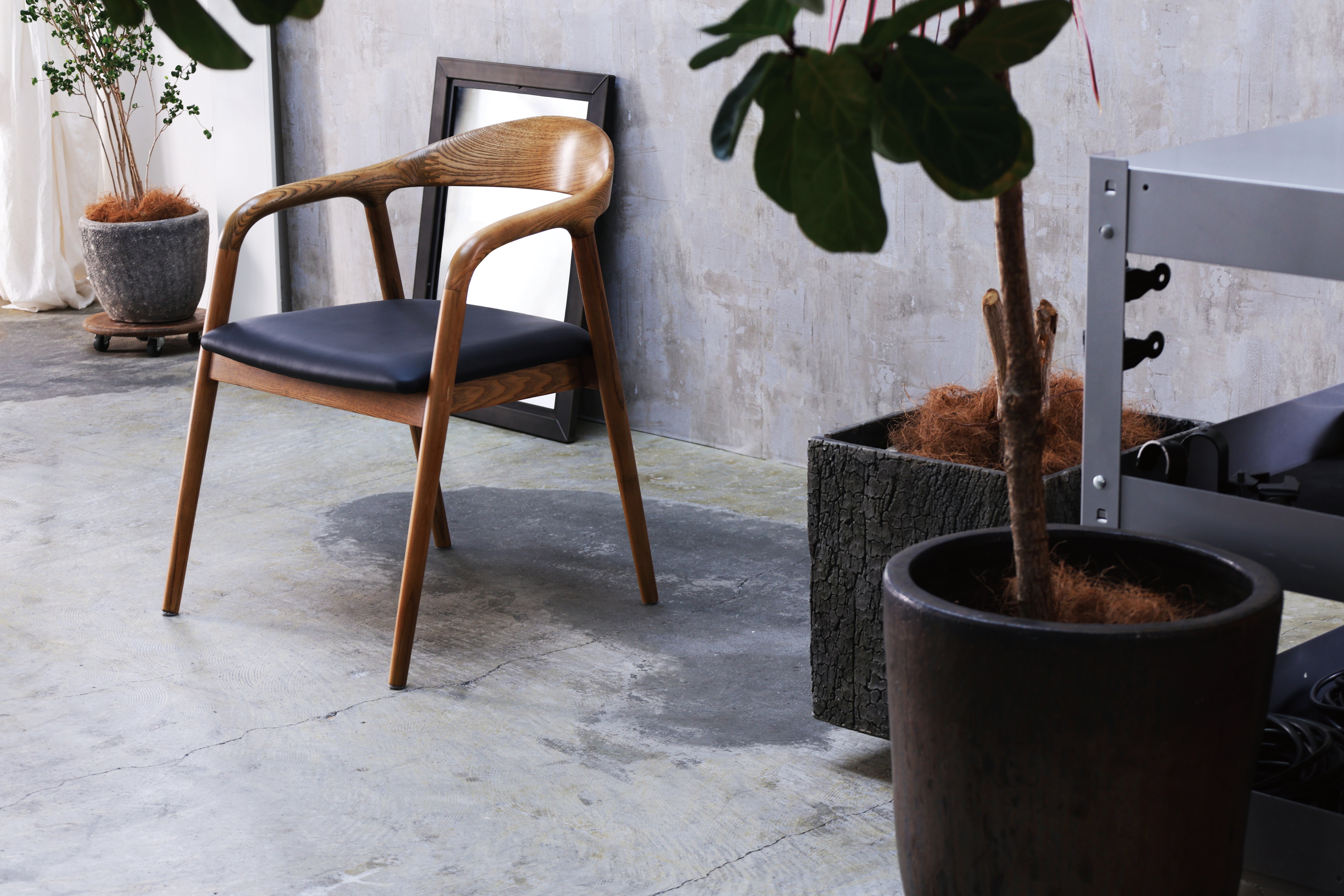 shave chair ash brown