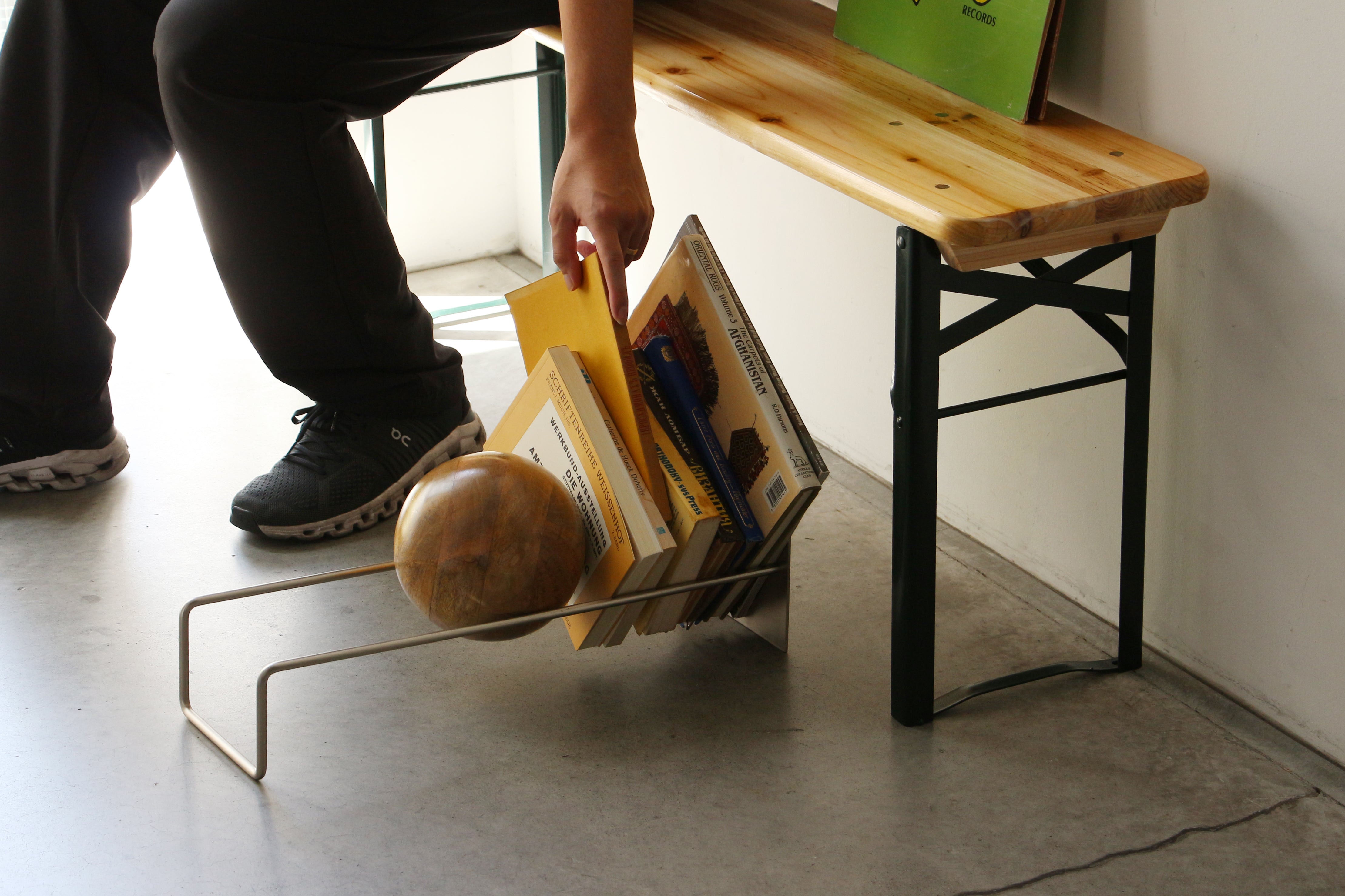 Slope Bookend "Silver"