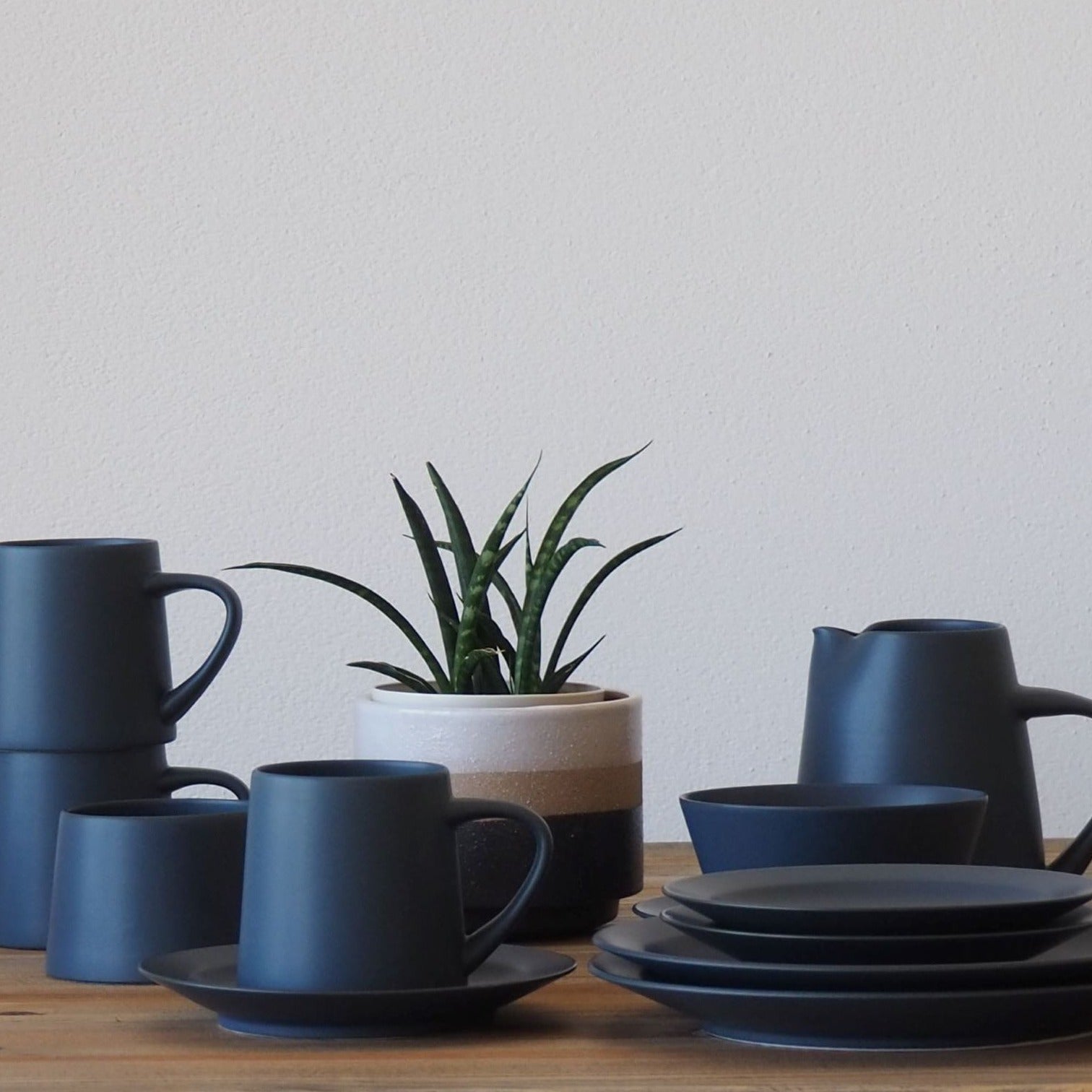 KANEAKI SAKAI POTTERY flat mug&jug
