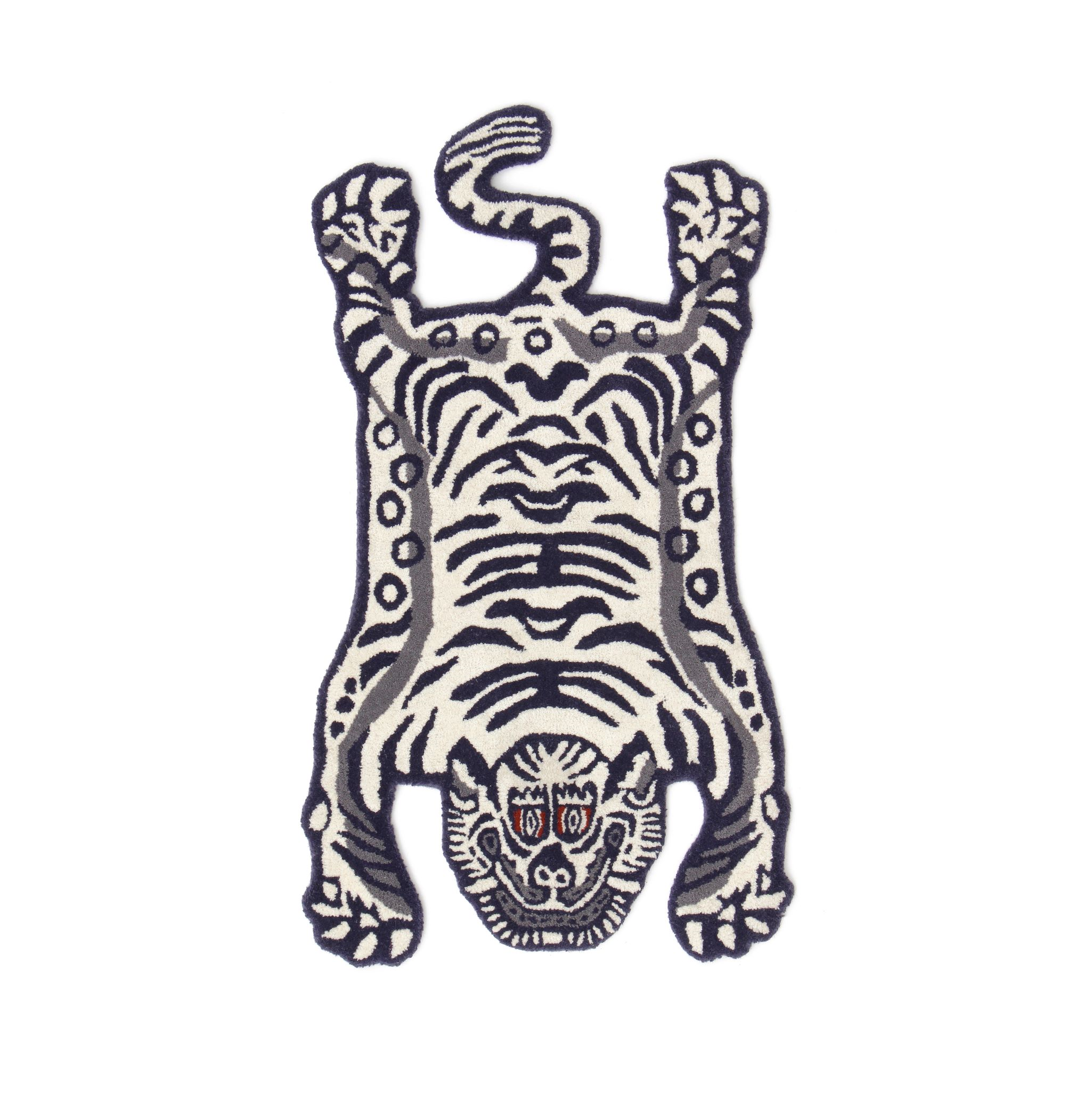 Tibetan White Tiger Rug