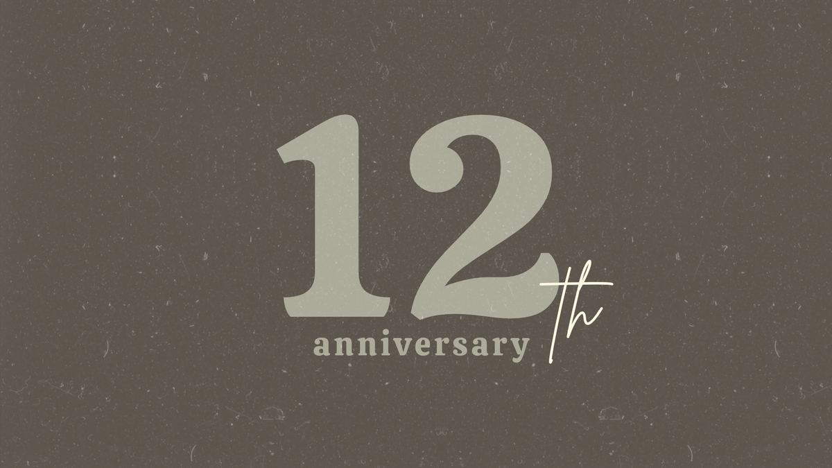 12th Anniversary Sale
