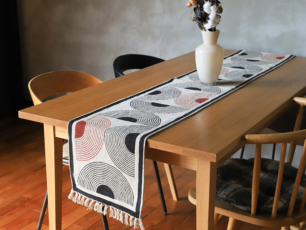 mon chemin tablerunner empreinte