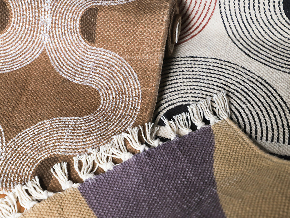 mon chemin tablerunner empreinte