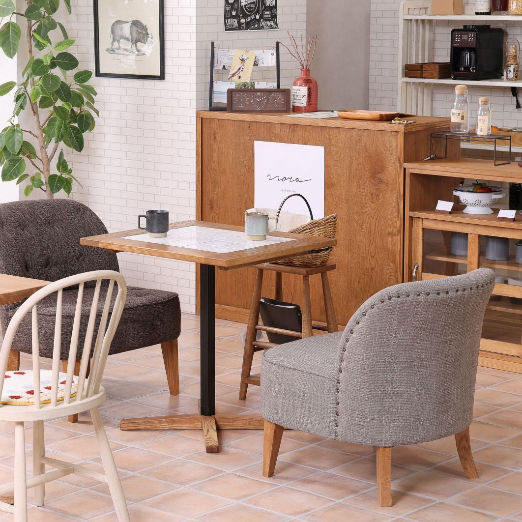 北欧 カフェテーブル タイル ナチュラル