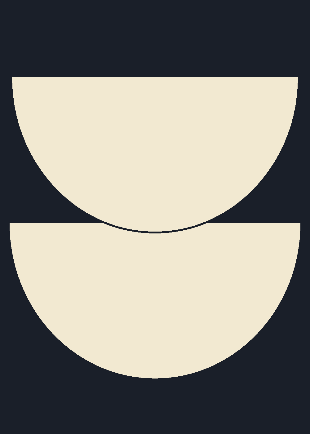 Half Circles I - Blue｜ART POSTER