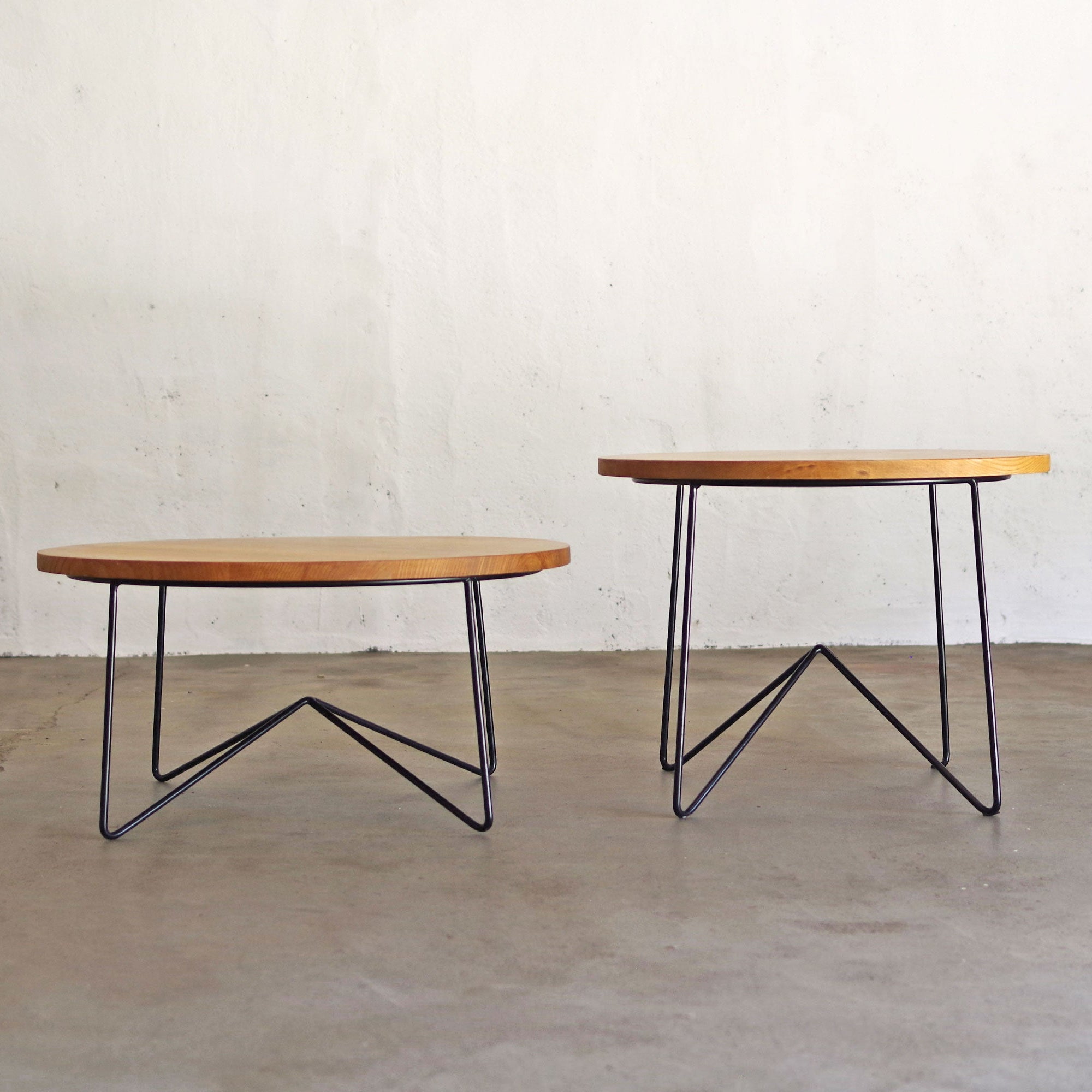 ナチュラルヴィンテージ リビングテーブル スチール 