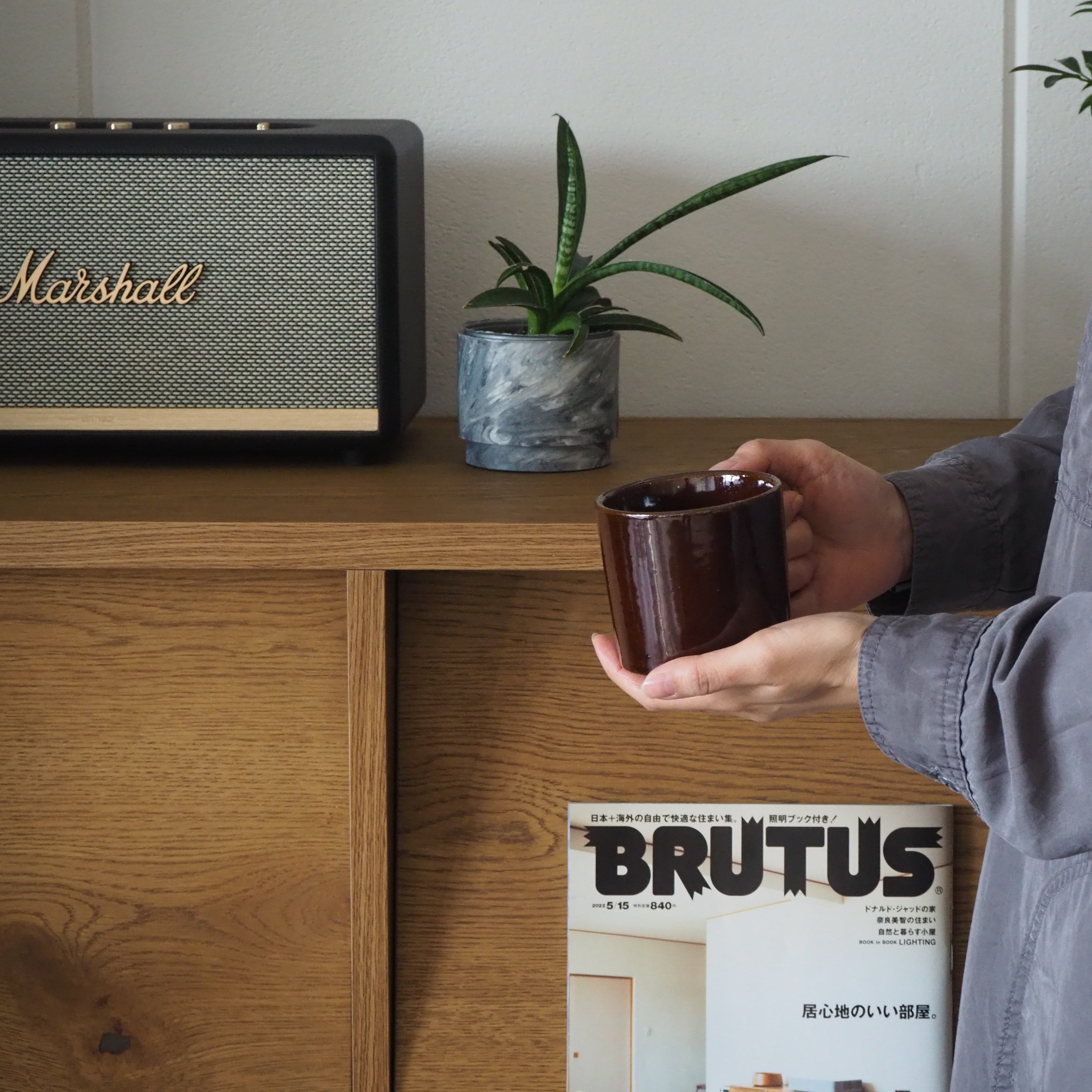 ナチュラルヴィンテージなレコードラック