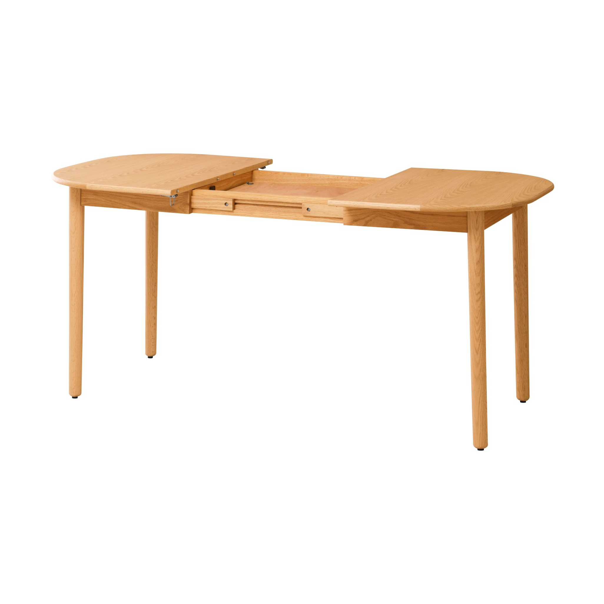 ダイニング 伸長式 エクステンションテーブル オーク