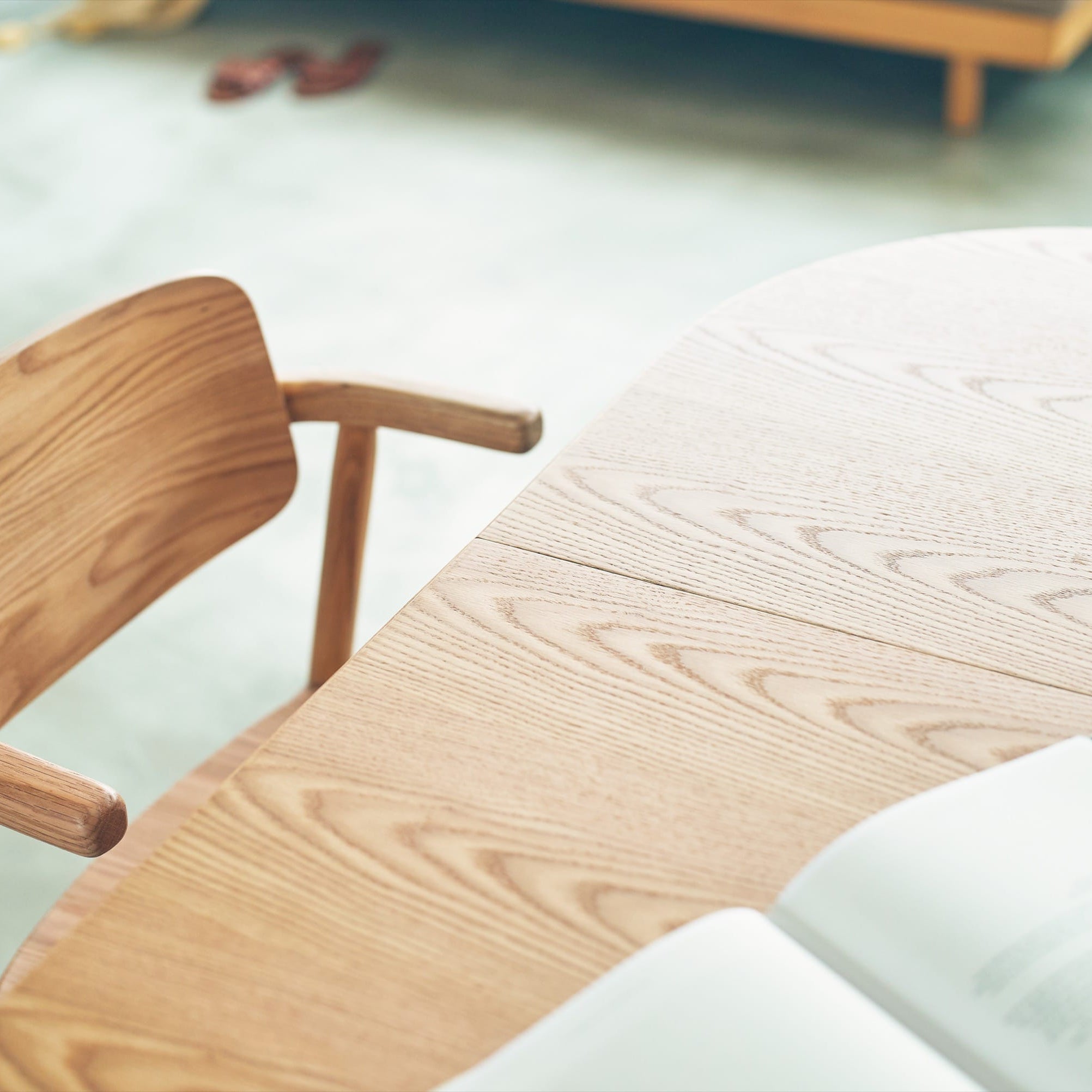 ダイニング 伸長式 エクステンションテーブル オーク