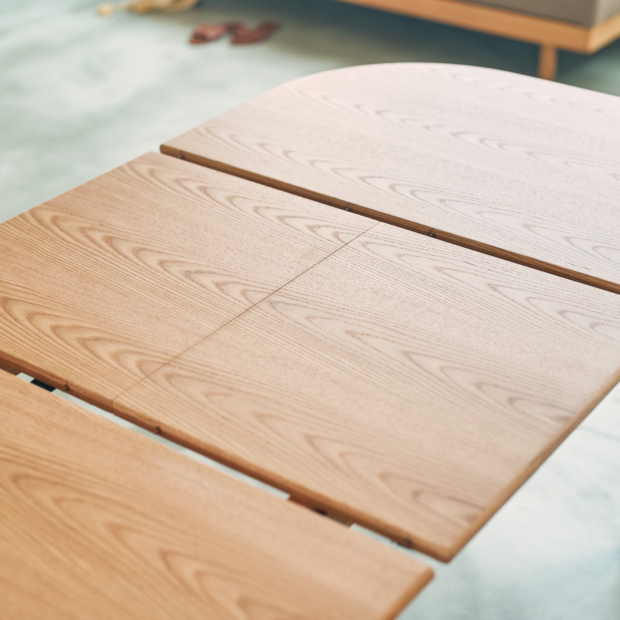 ダイニング 伸長式 エクステンションテーブル オーク