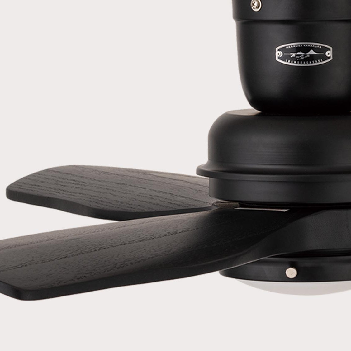 シーリングファン ウッド アイアン カフェ ブラック