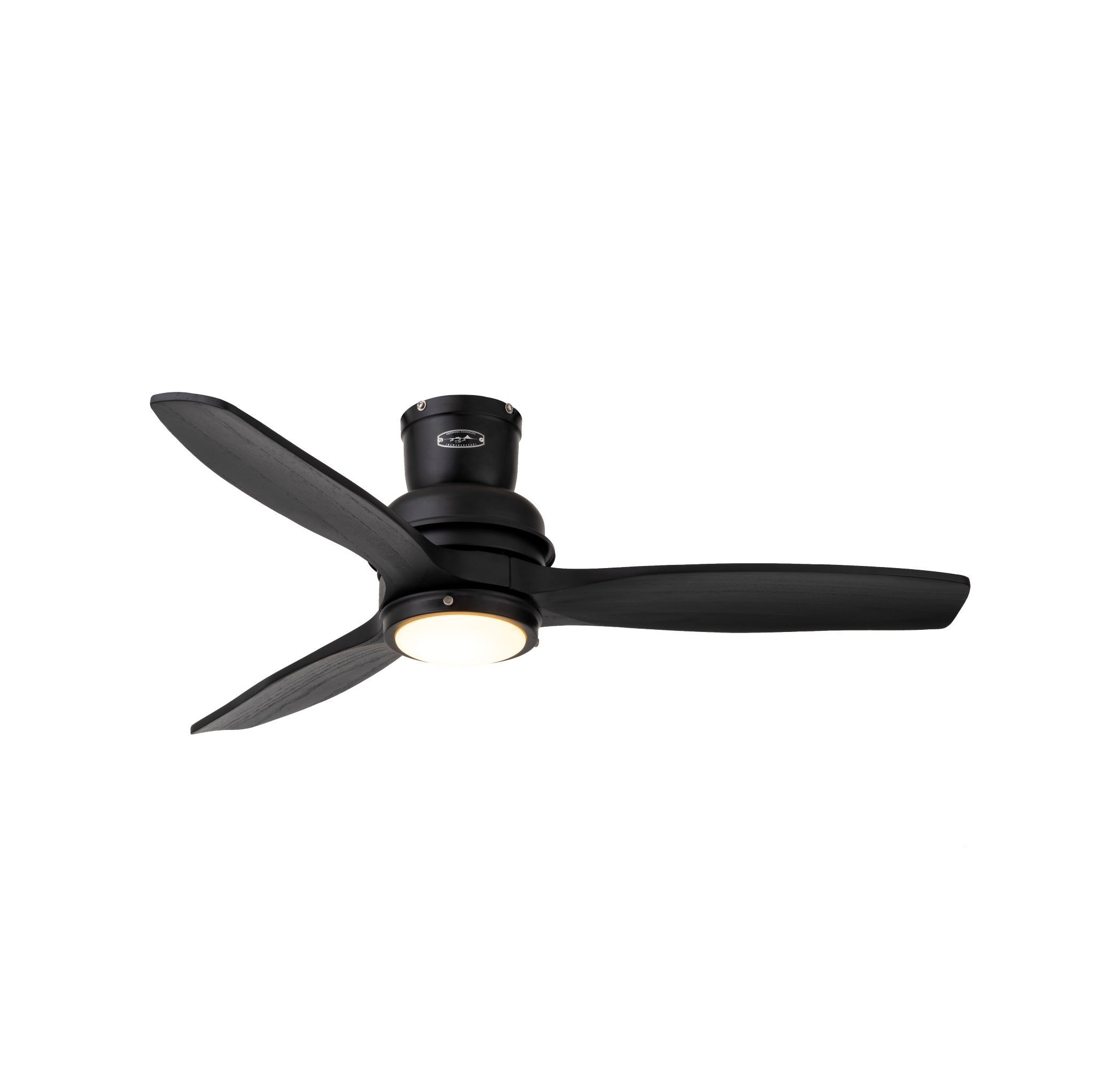 シーリングファン ウッド アイアン カフェ ブラック