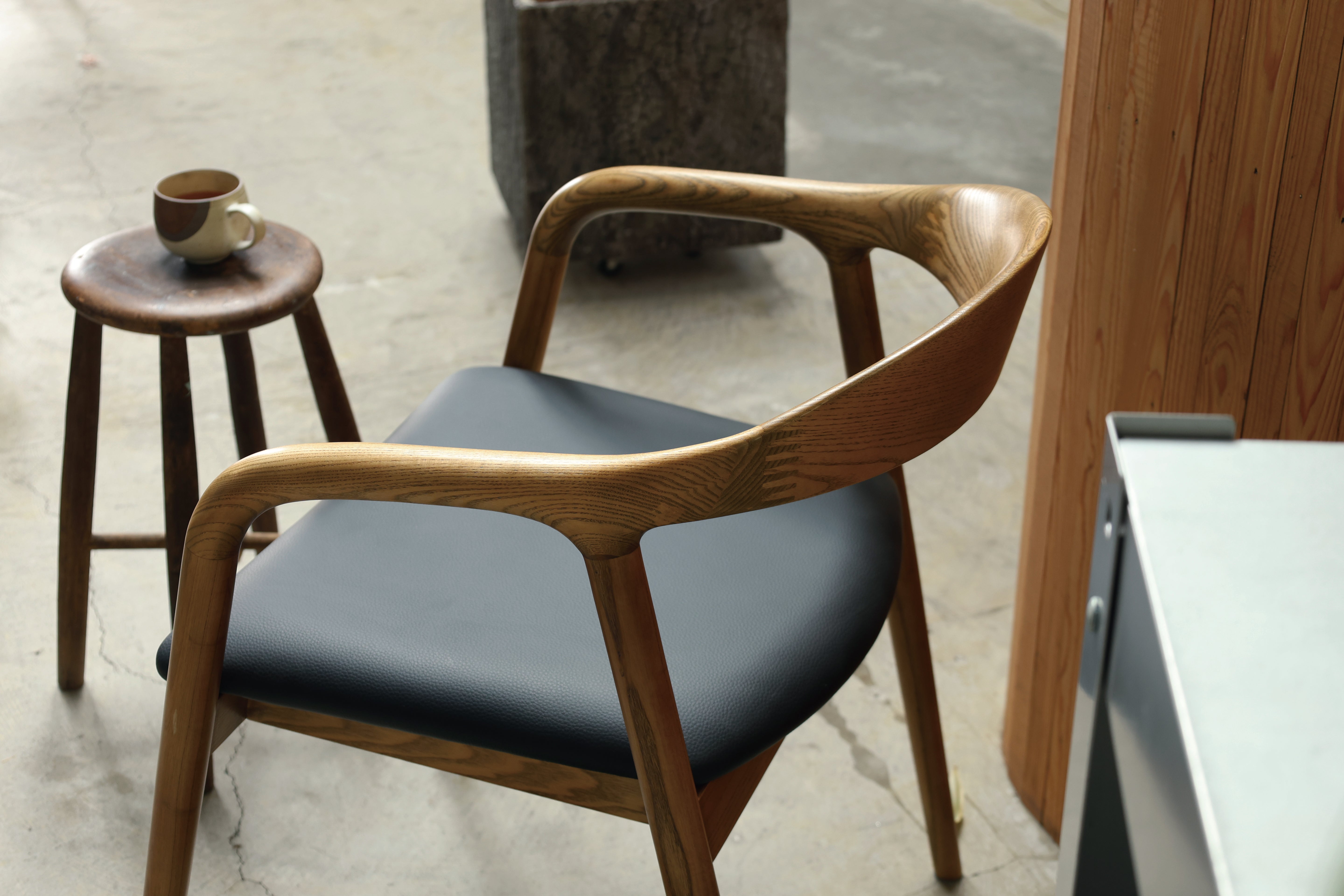 shave chair ash brown